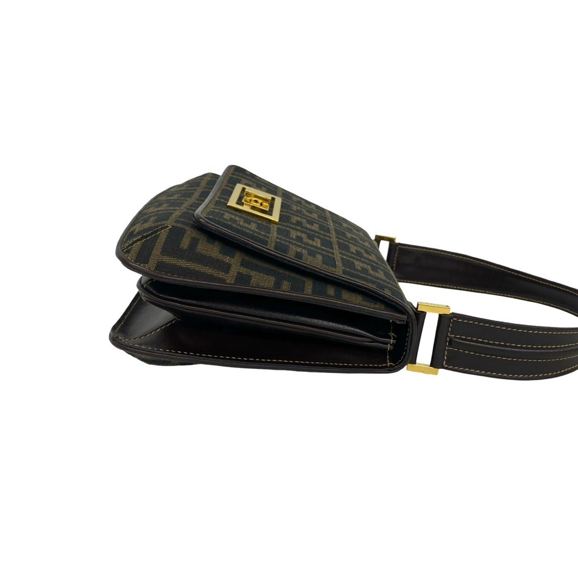 Canvas Leather Handbag Shoulder Bag (Pre-Owned) - Fendi - Modalova