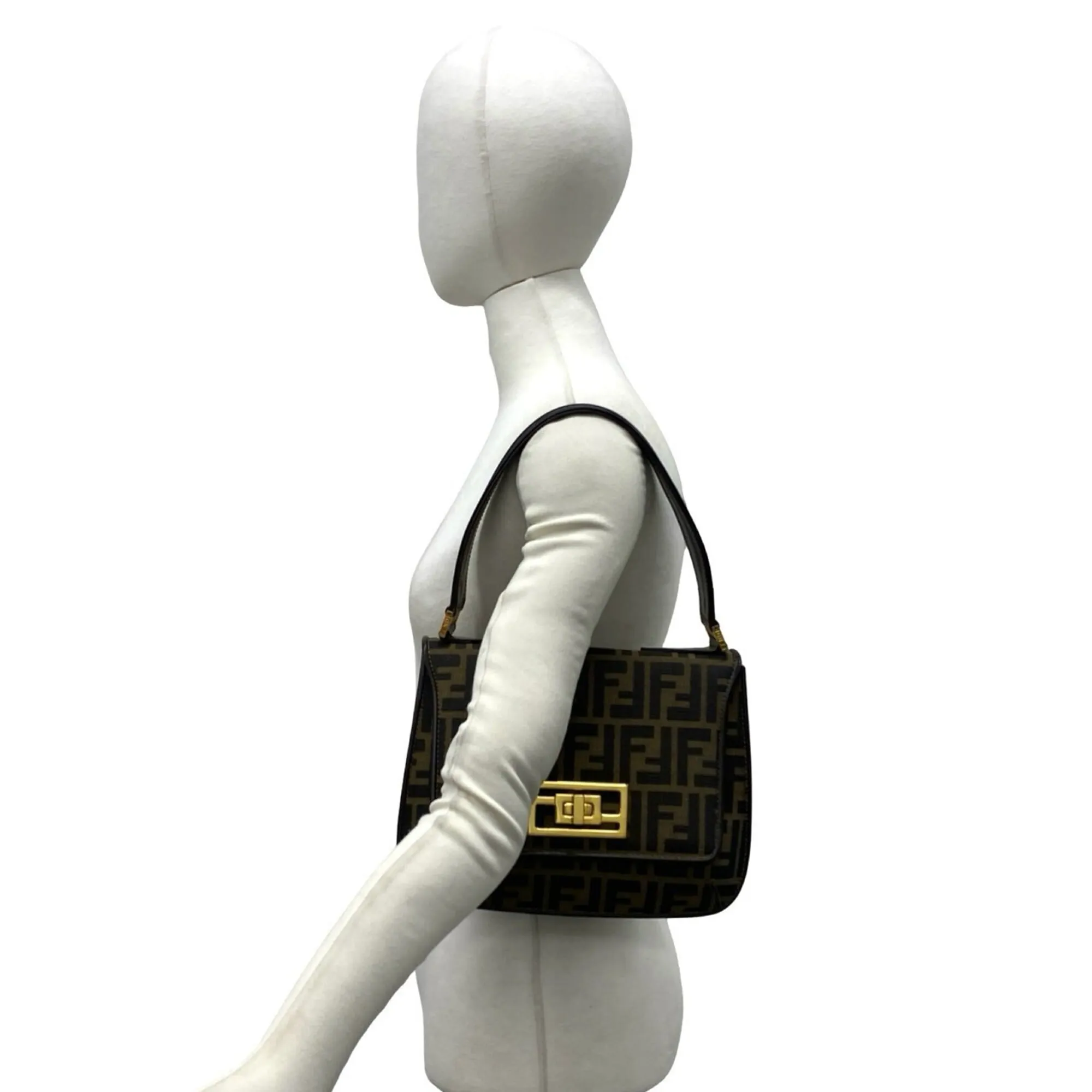 Canvas Leather Handbag Shoulder Bag (Pre-Owned) - Fendi - Modalova