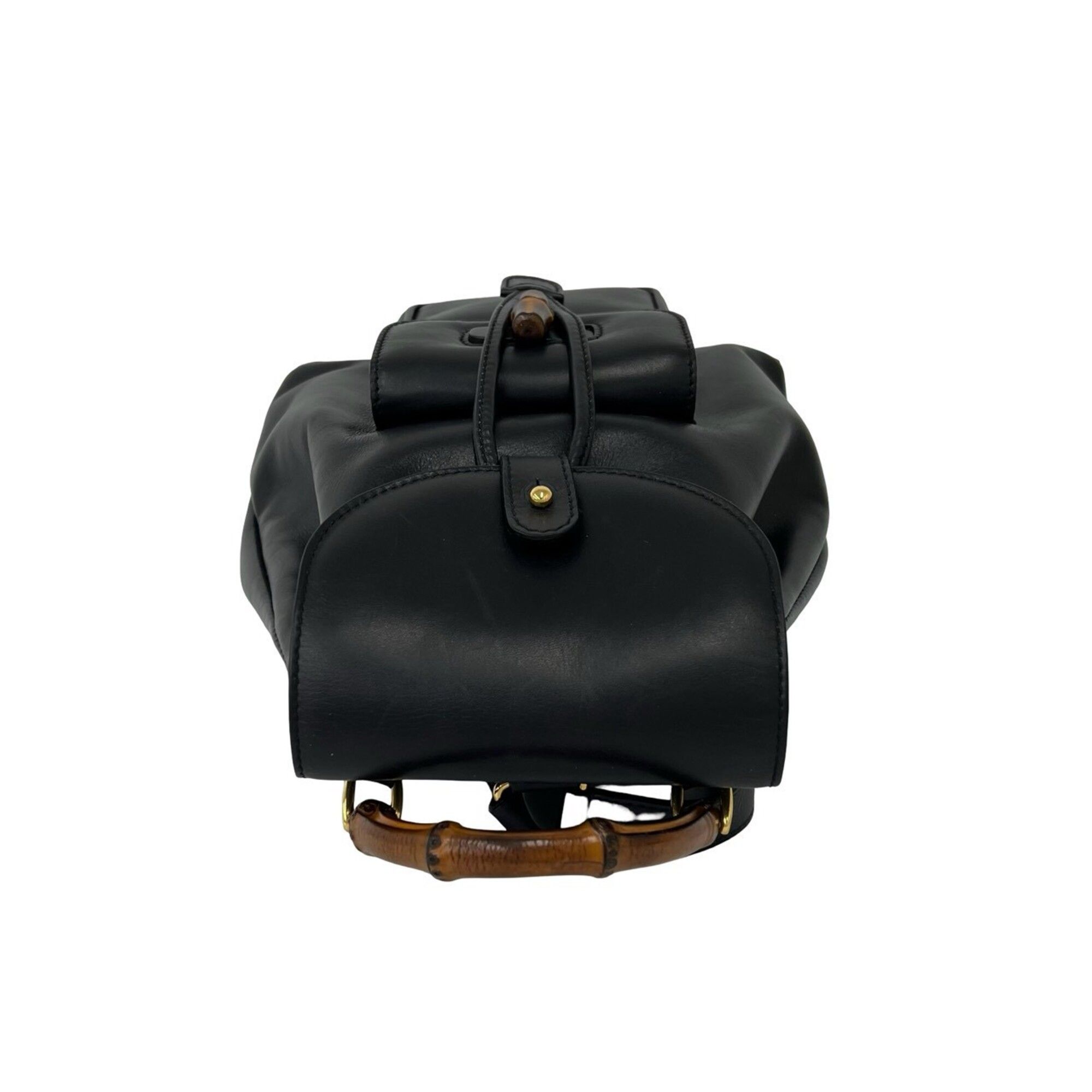 Leather Bamboo Backpack (Pre-Owned) - Gucci - Modalova