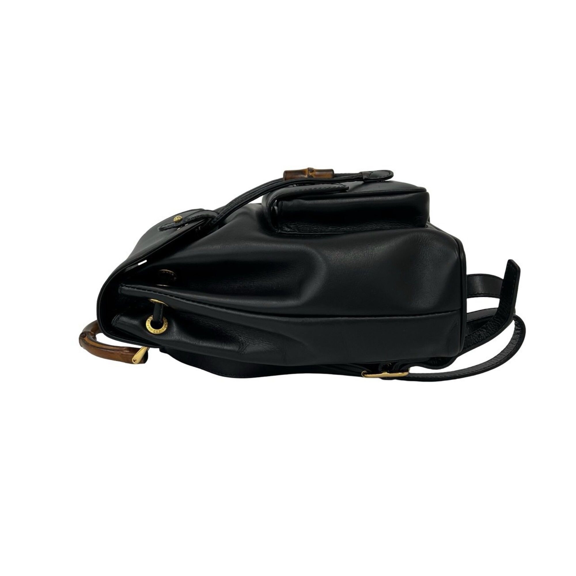 Leather Bamboo Backpack (Pre-Owned) - Gucci - Modalova