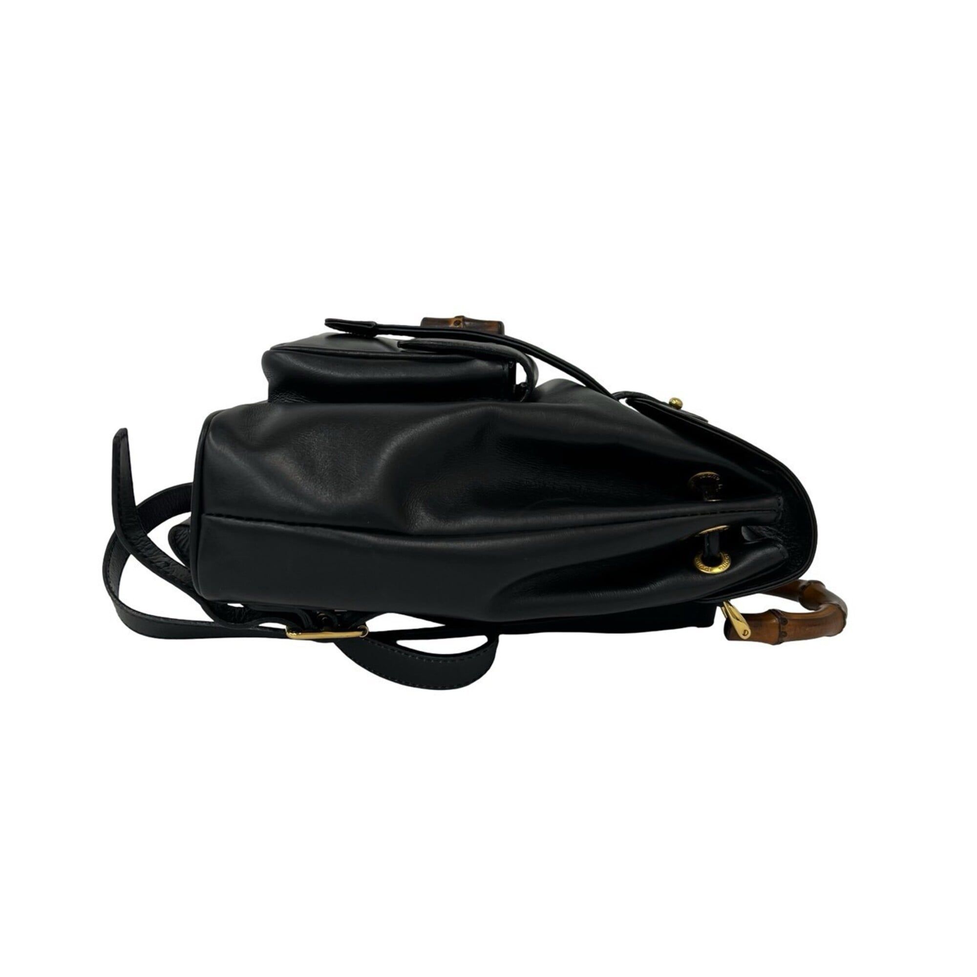Leather Bamboo Backpack (Pre-Owned) - Gucci - Modalova
