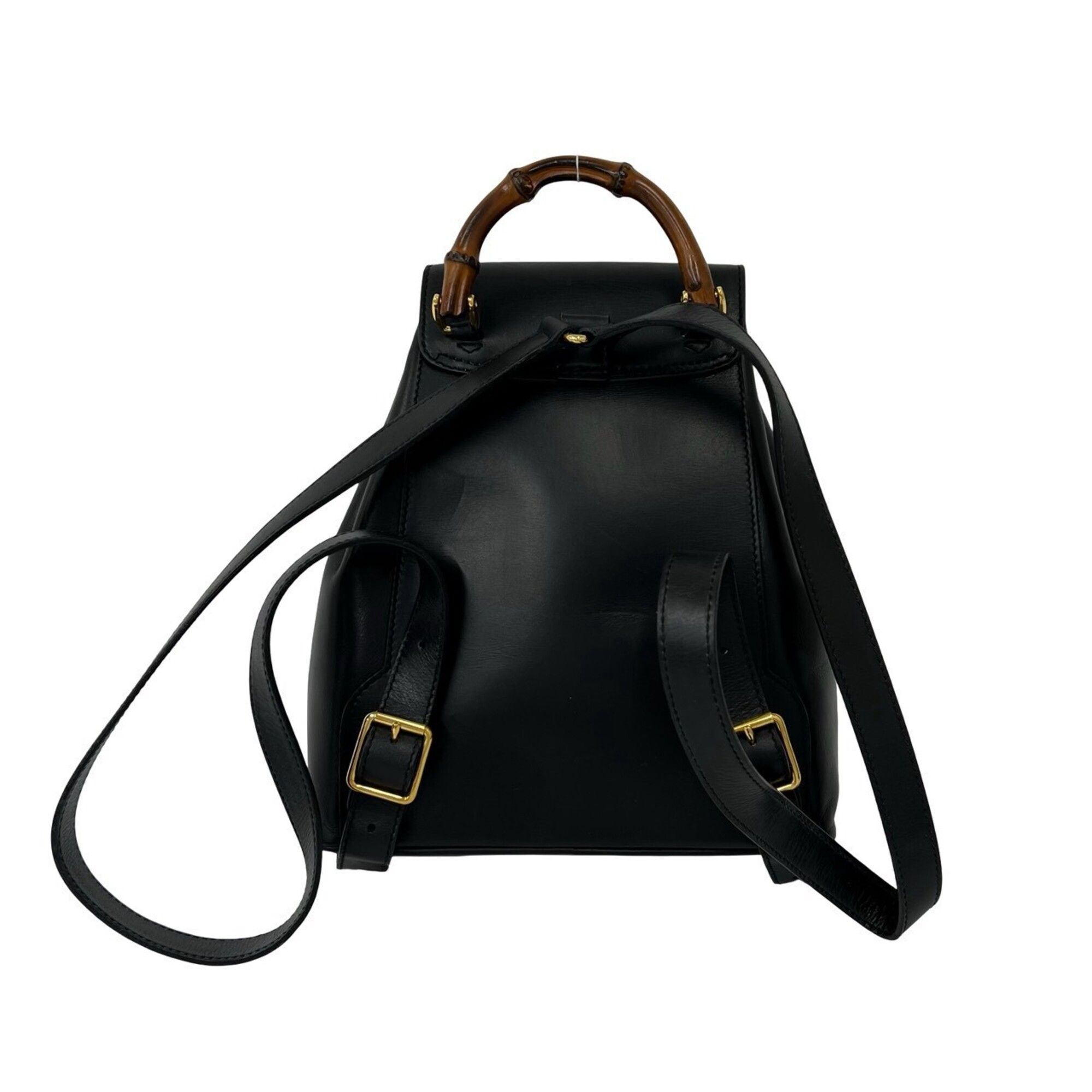 Leather Bamboo Backpack (Pre-Owned) - Gucci - Modalova