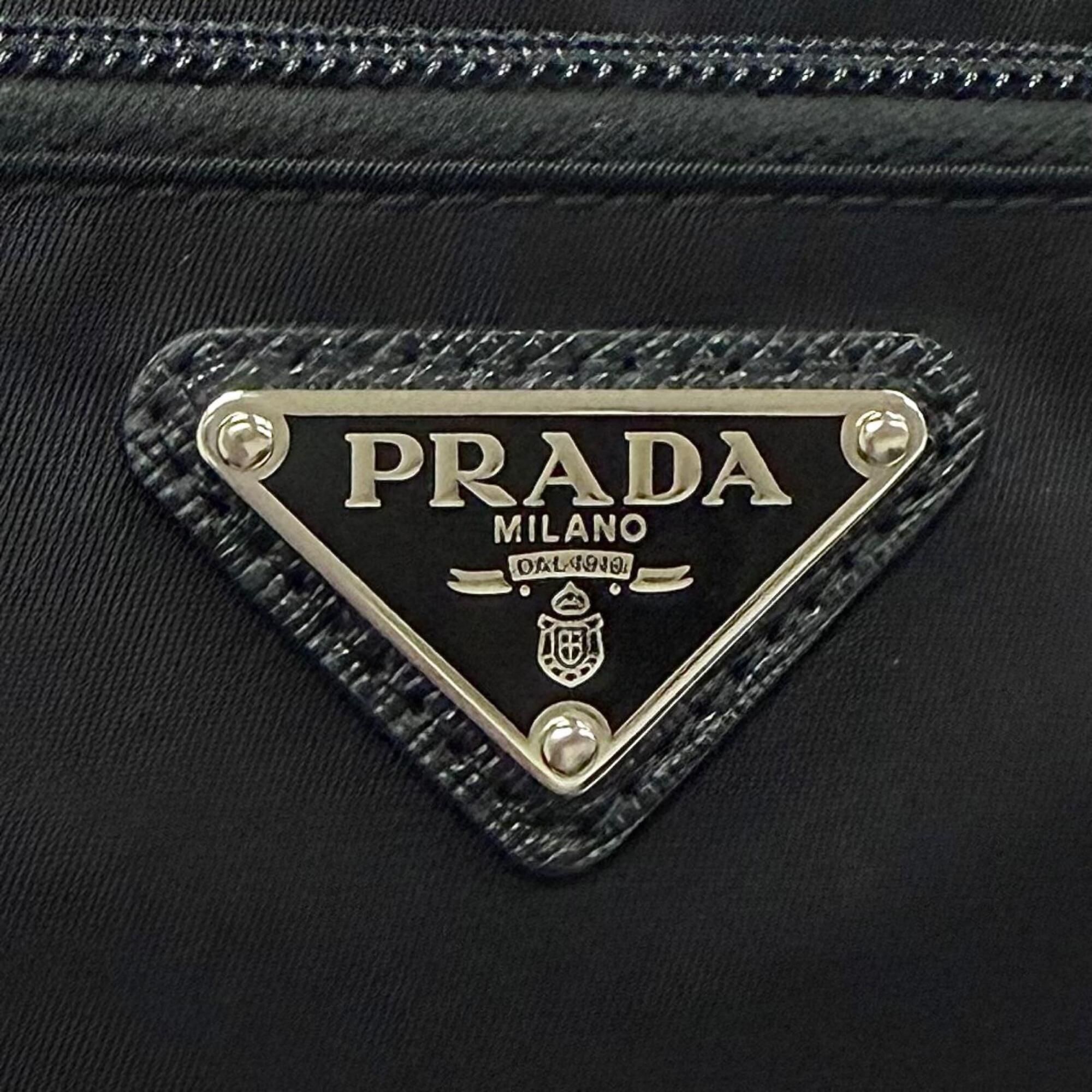 Nylon Leather Clutch Bag (Pre-Owned) - Prada - Modalova