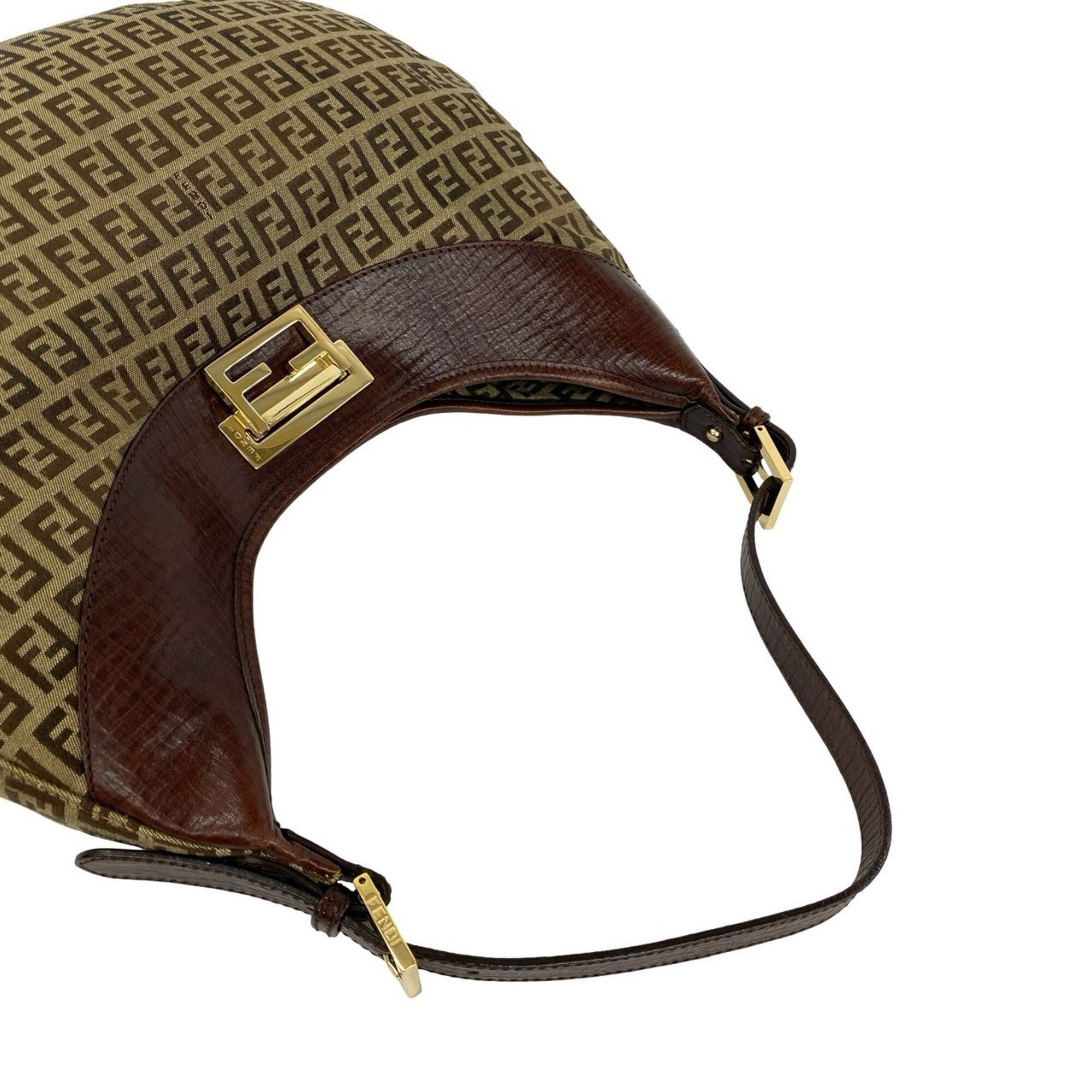 Leather Canvas Shoulder Bag (Pre-Owned) - Fendi - Modalova