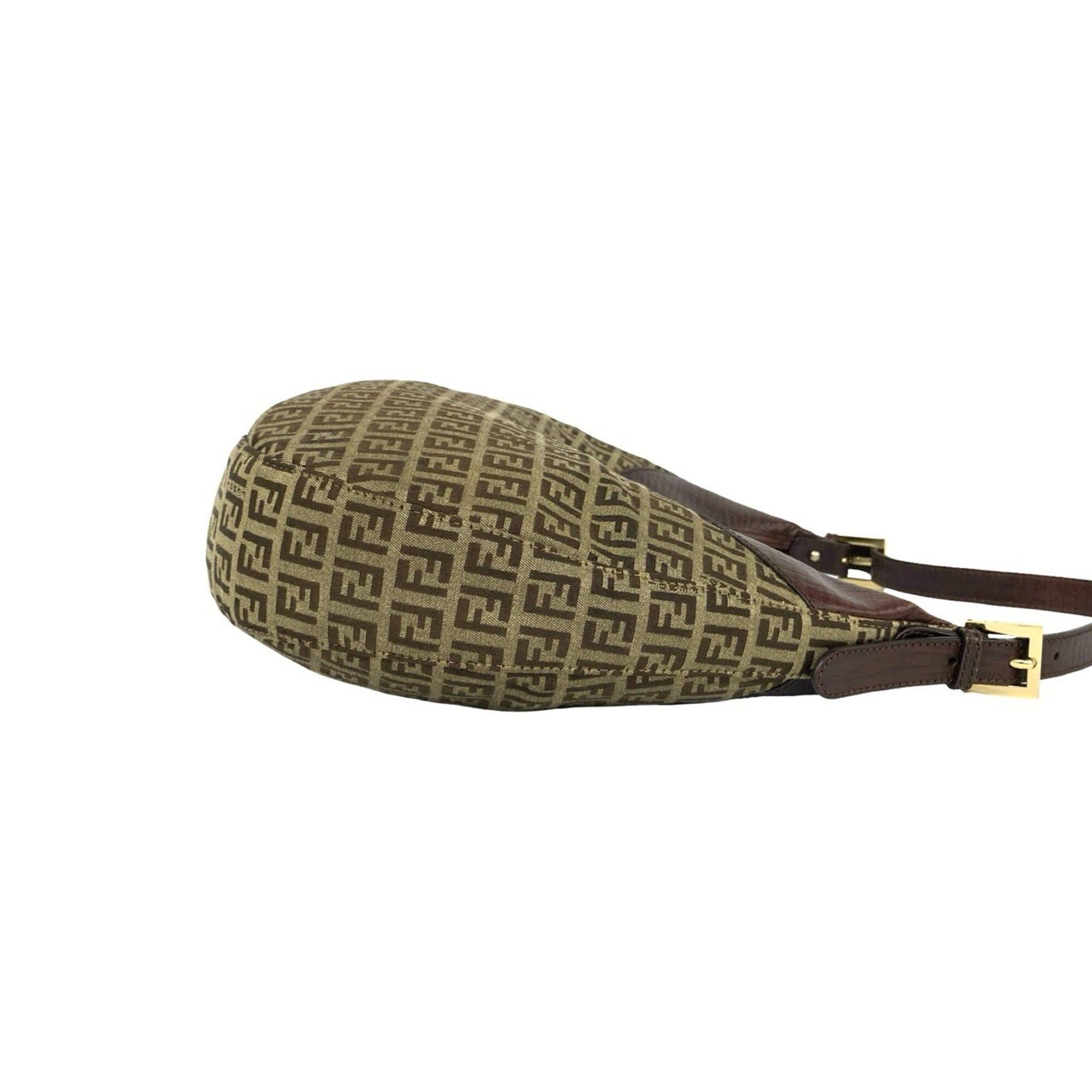 Leather Canvas Shoulder Bag (Pre-Owned) - Fendi - Modalova