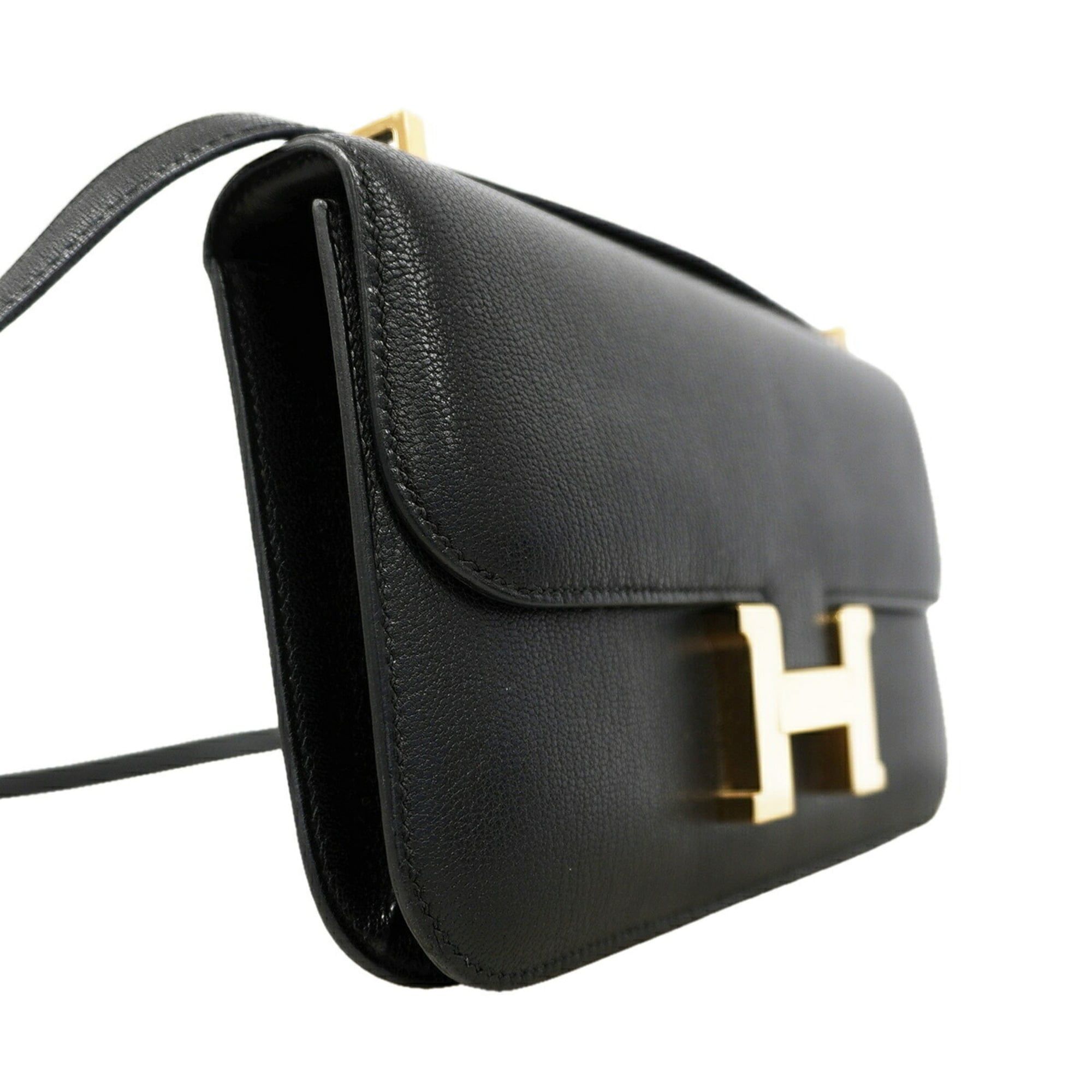 Chevre Myzore Leather Shoulder Bag (Pre-Owned) - Hermes - Modalova