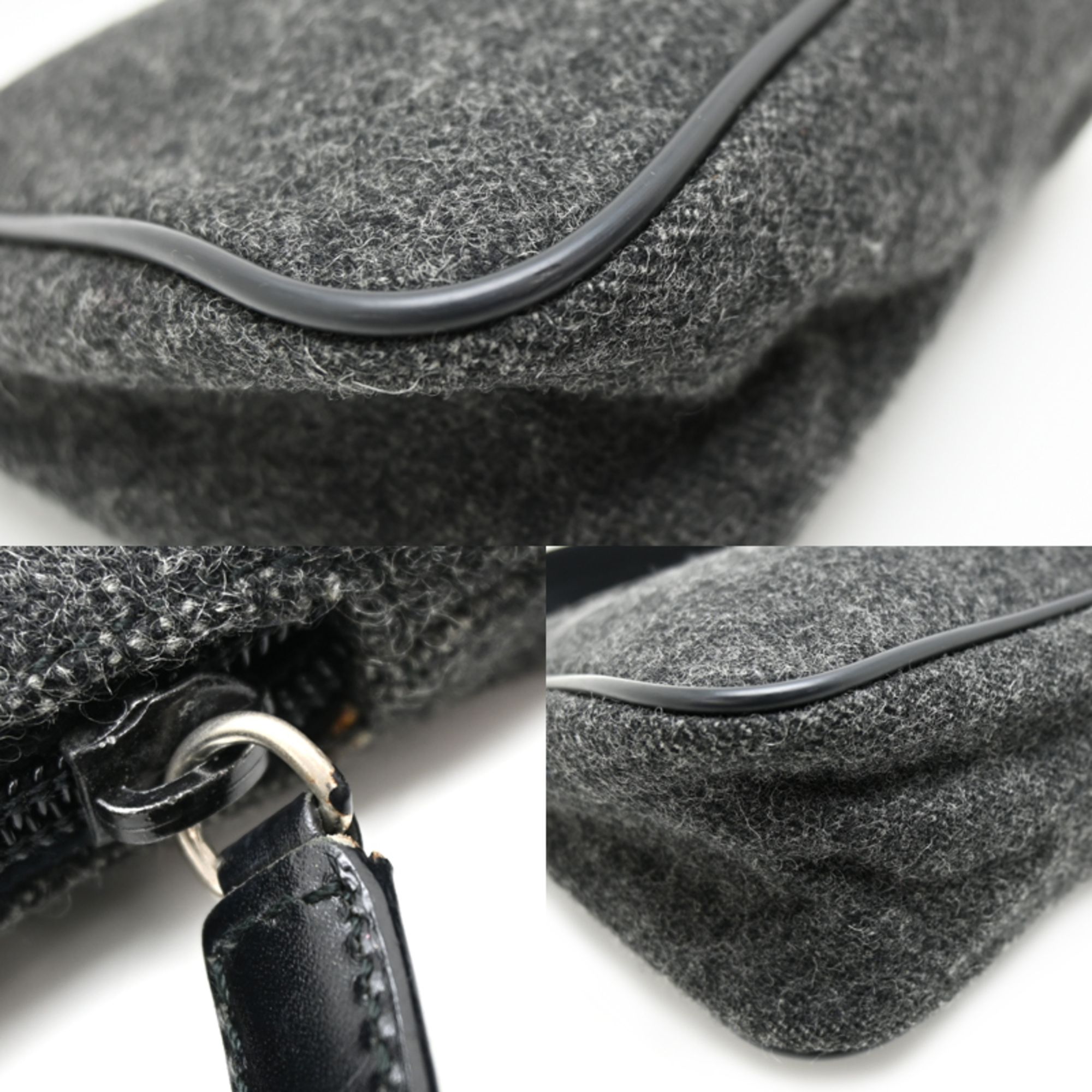 Prada Gray Wool Handbag (Pre-Owned) - Prada - Modalova