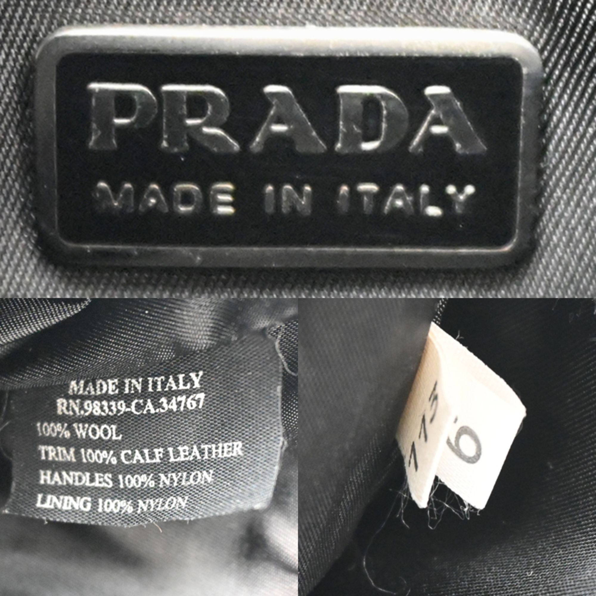 Prada Gray Wool Handbag (Pre-Owned) - Prada - Modalova