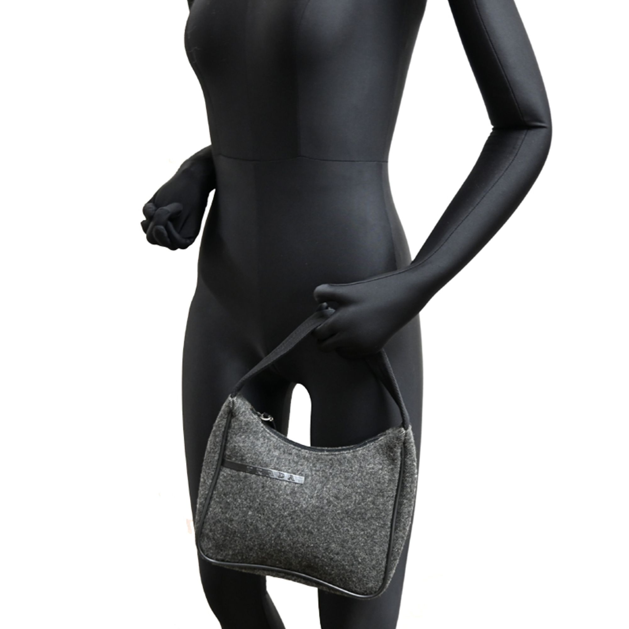 Prada Gray Wool Handbag (Pre-Owned) - Prada - Modalova