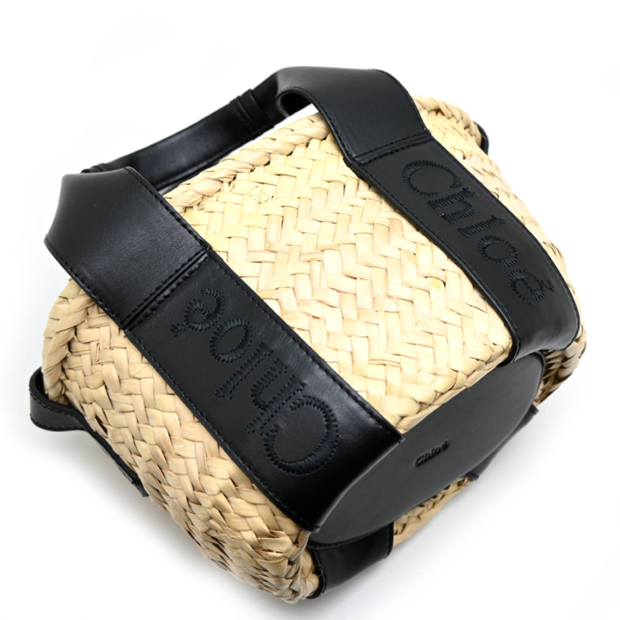 Raffia Leather Basket Handbag (Pre-Owned) - Chloé - Modalova