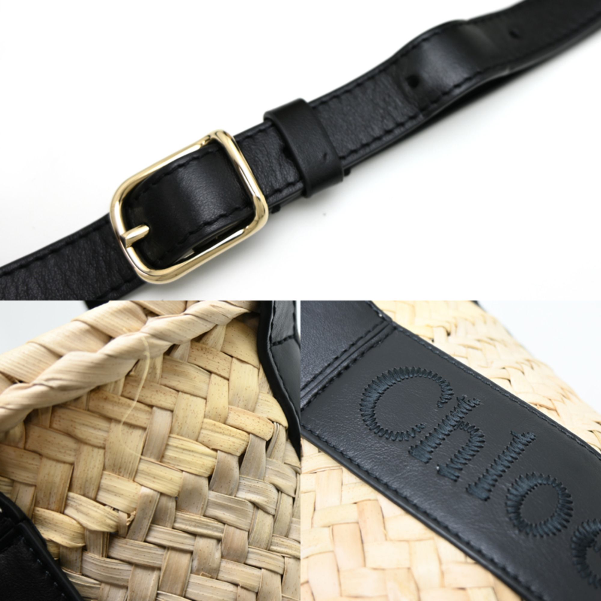 Raffia Leather Basket Handbag (Pre-Owned) - Chloé - Modalova
