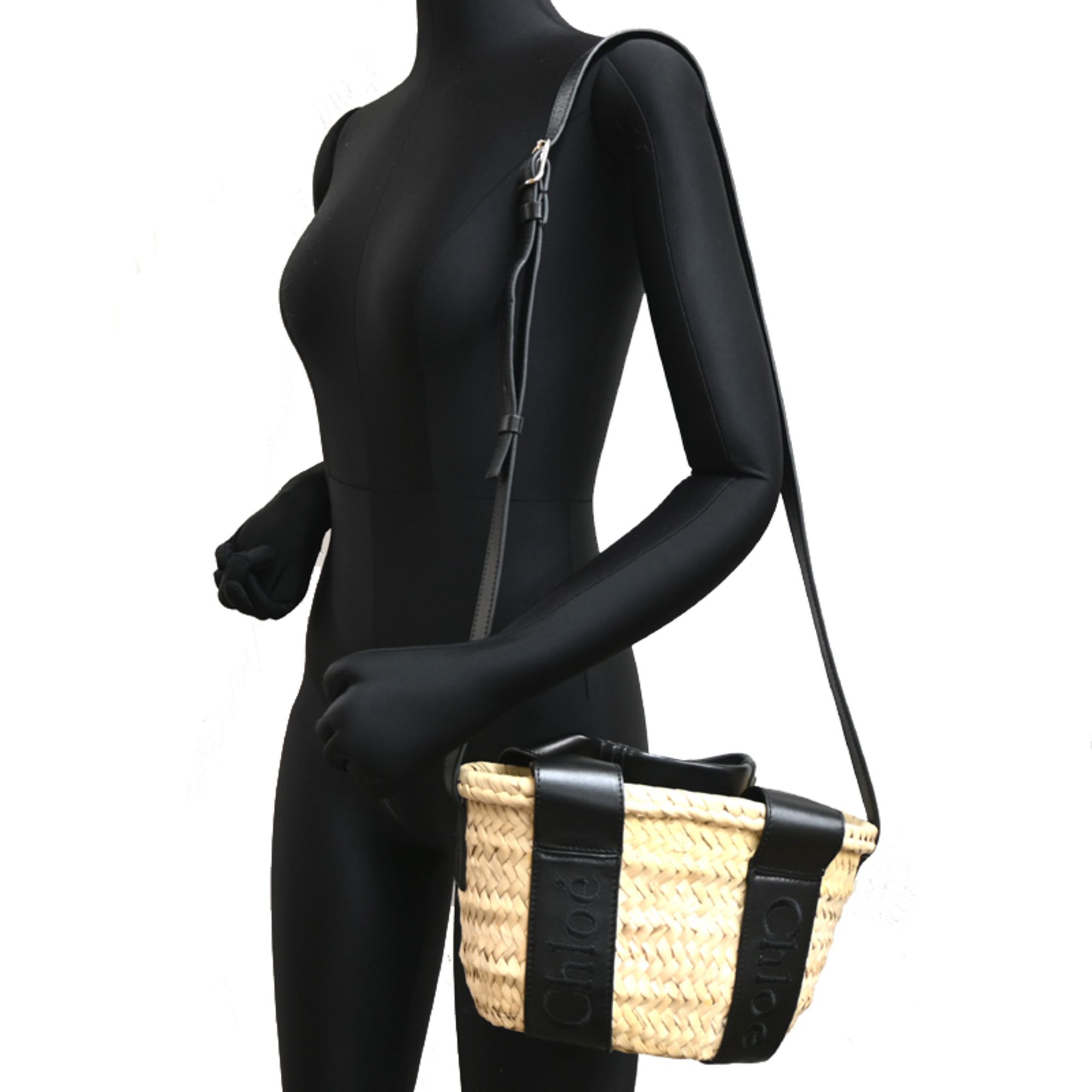 Raffia Leather Basket Handbag (Pre-Owned) - Chloé - Modalova