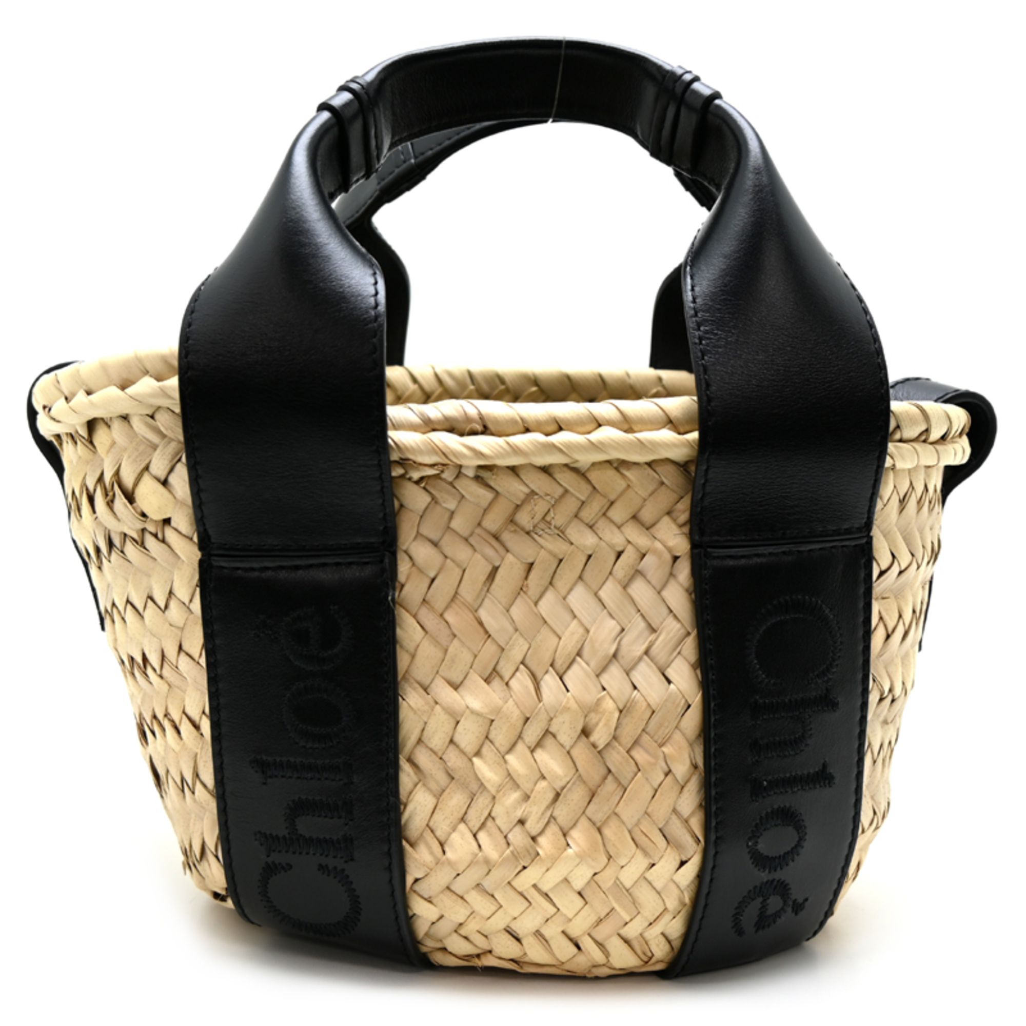 Raffia Leather Basket Handbag (Pre-Owned) - Chloé - Modalova