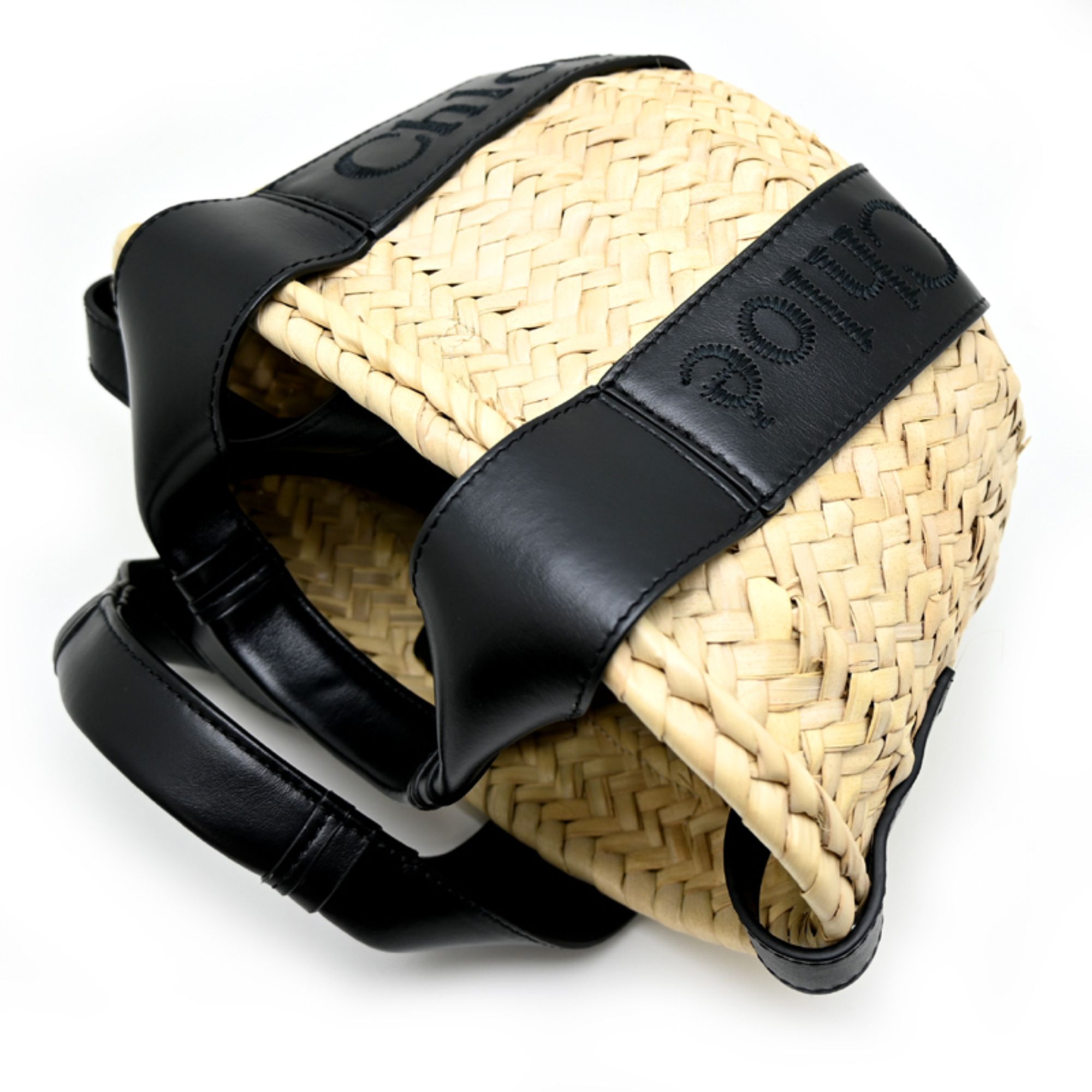 Raffia Leather Basket Handbag (Pre-Owned) - Chloé - Modalova