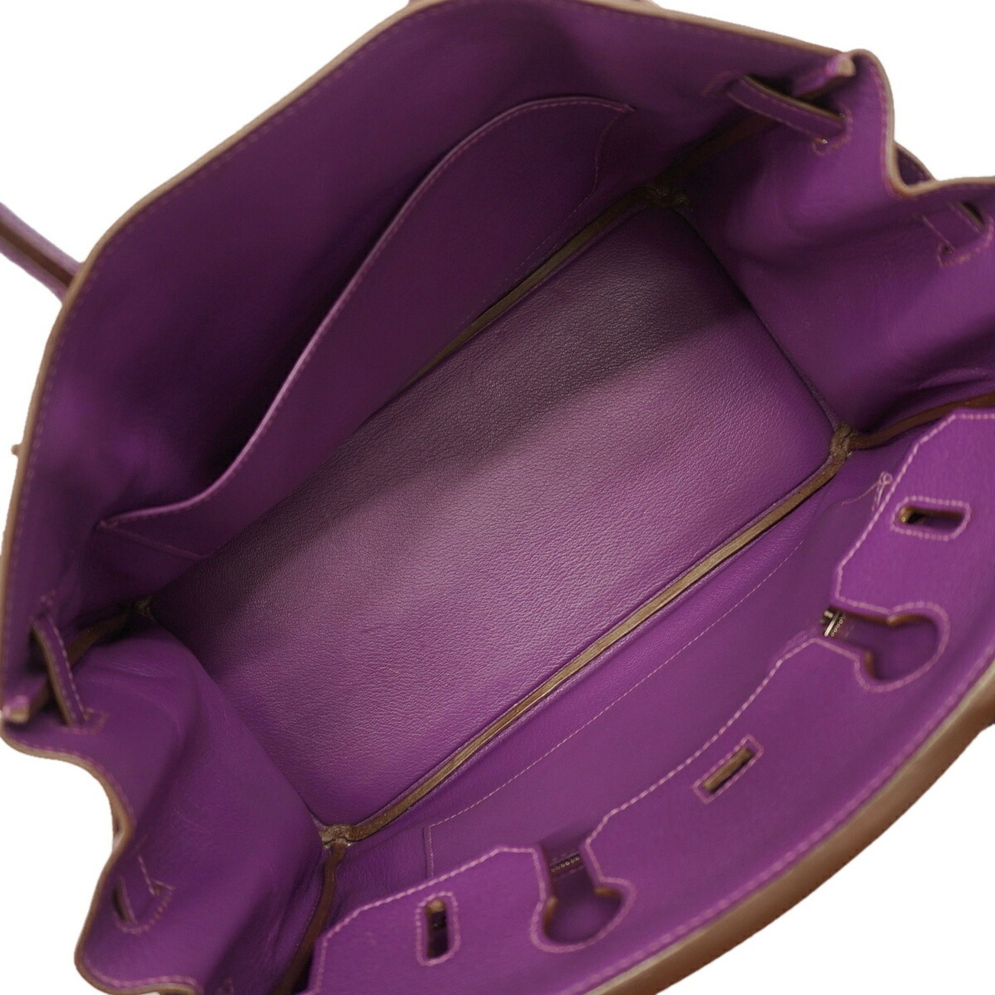 Chevre Leather Handbag (Pre-Owned) - Hermes - Modalova