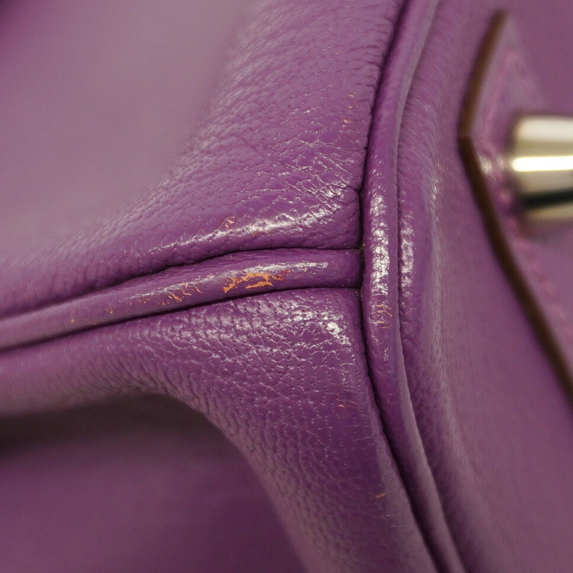Chevre Leather Handbag (Pre-Owned) - Hermes - Modalova