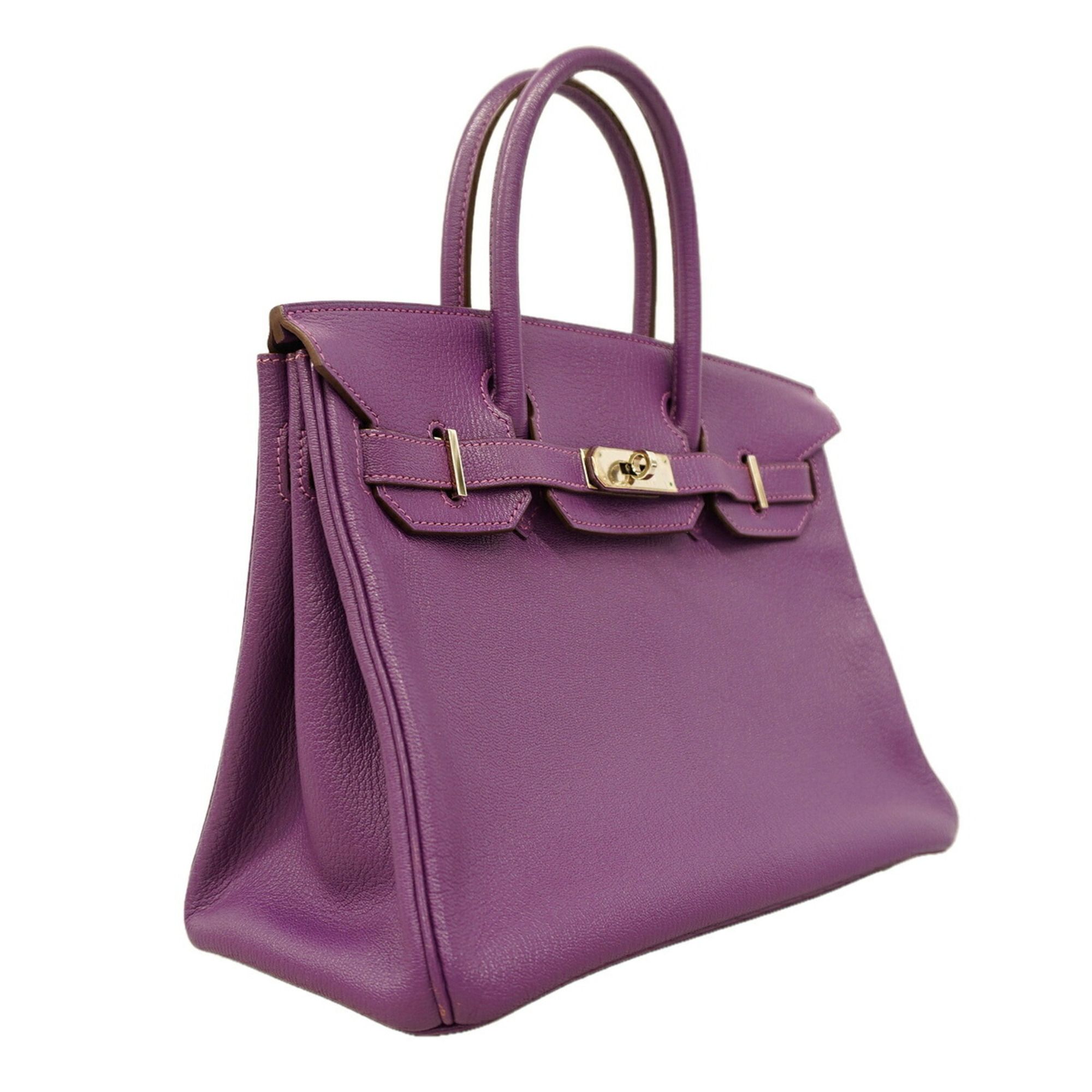 Chevre Leather Handbag (Pre-Owned) - Hermes - Modalova