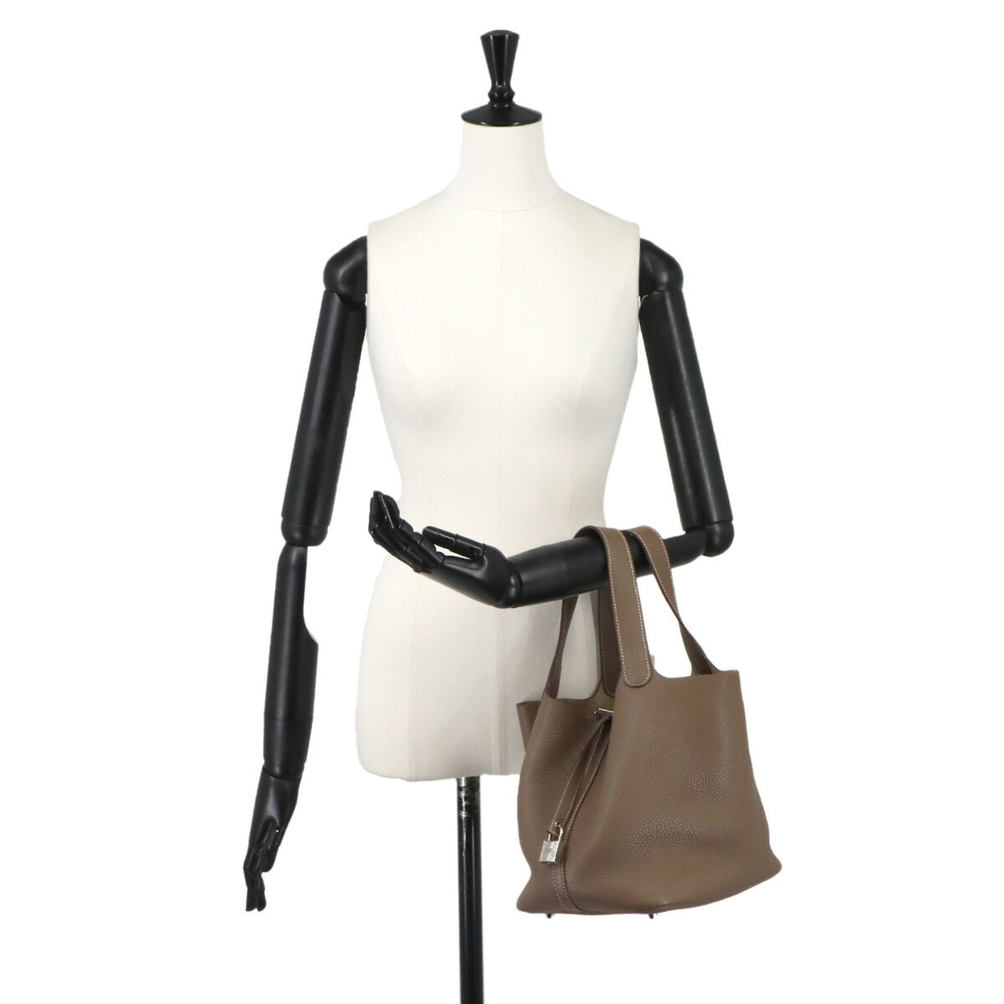 Picotin Taurillon Clemence Leather Handbag (Pre-Owned) - Hermes - Modalova