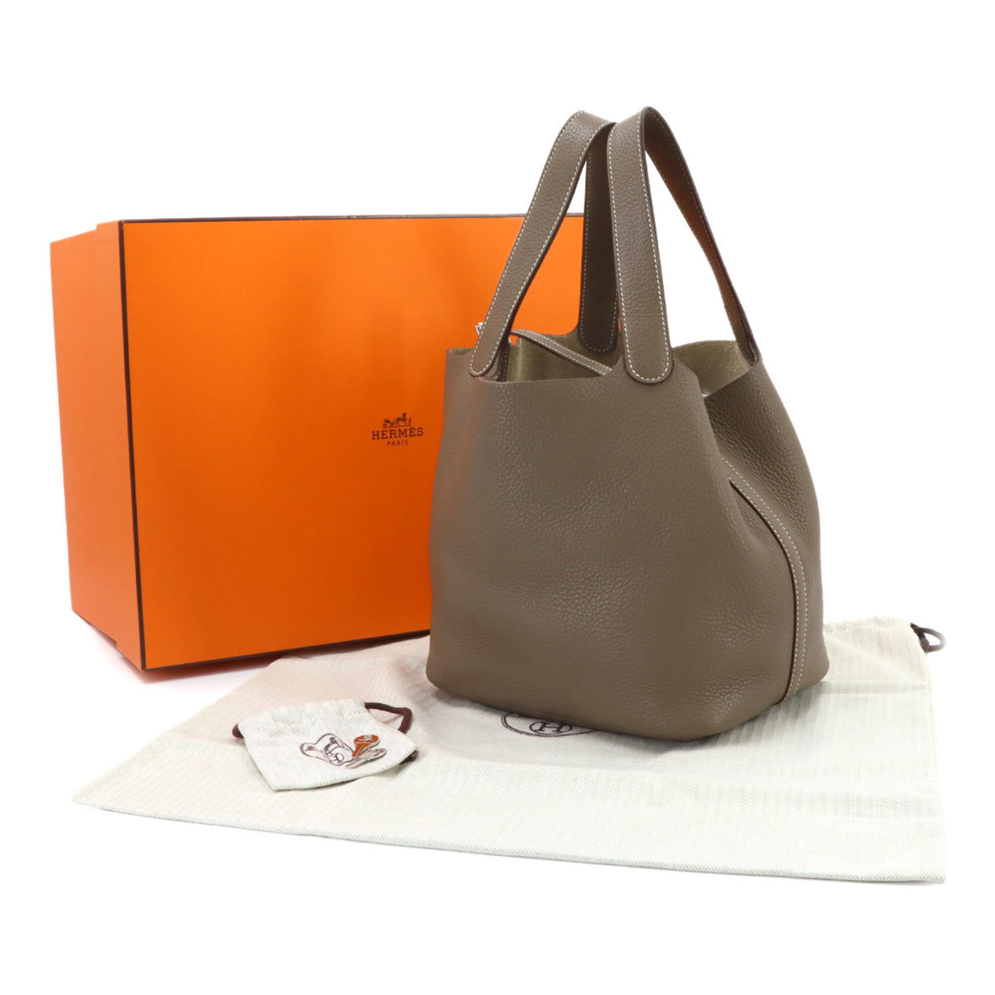 Picotin Taurillon Clemence Leather Handbag (Pre-Owned) - Hermes - Modalova