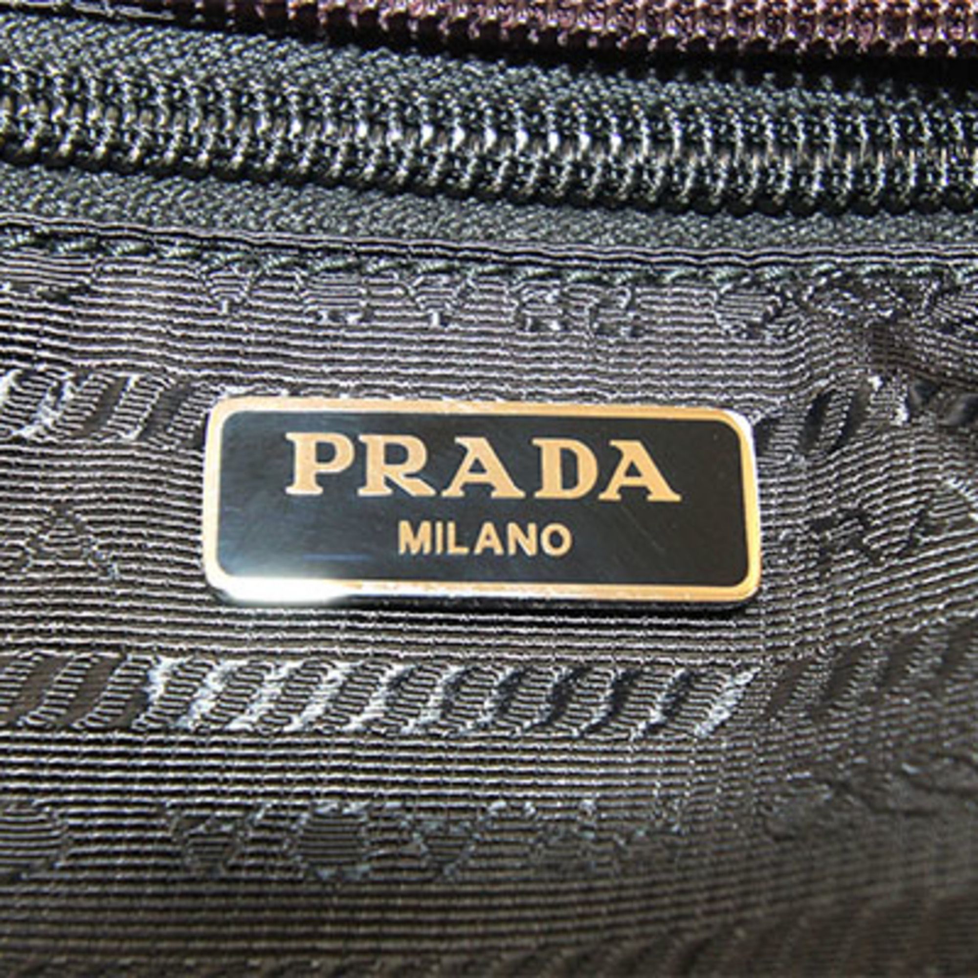 Nylon Leather Handbag Pouch (Pre-Owned) - Prada - Modalova