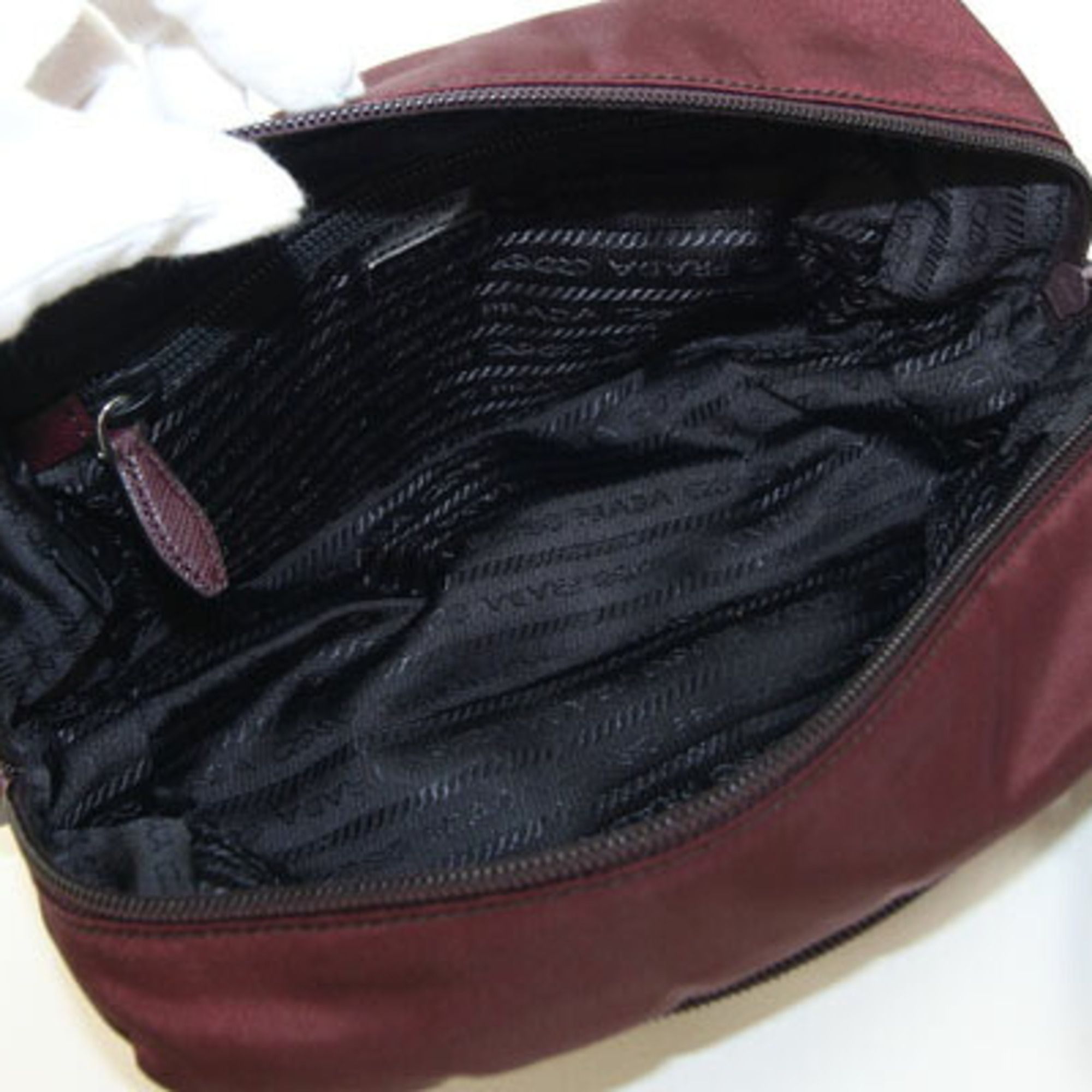 Nylon Leather Handbag Pouch (Pre-Owned) - Prada - Modalova