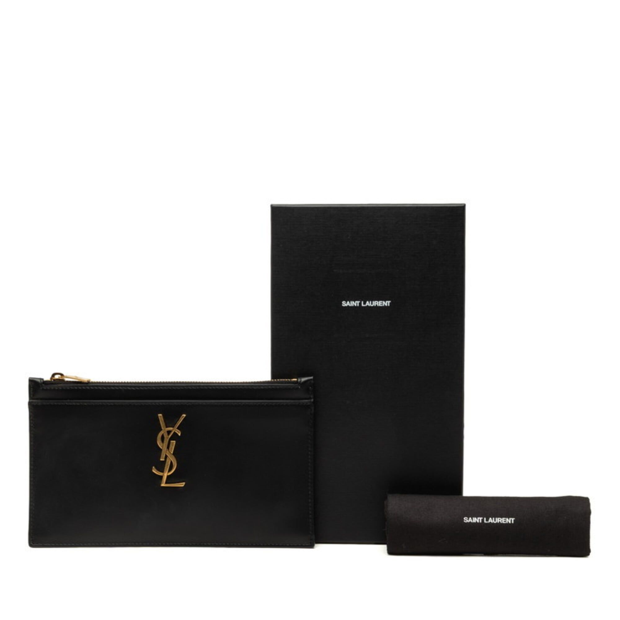 Leather Pouch (Pre-Owned) - Saint Laurent - Modalova