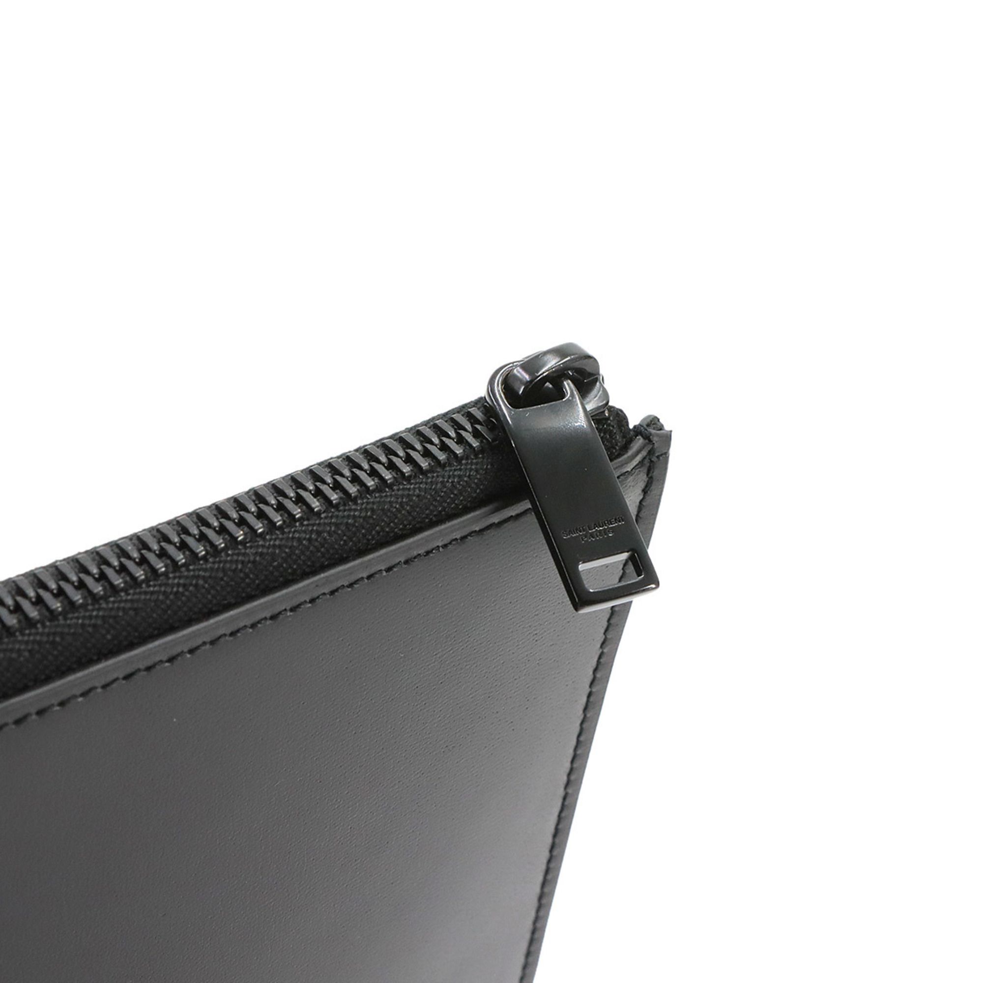 Leather Clutch Bag Handbag (Pre-Owned) - Saint Laurent - Modalova