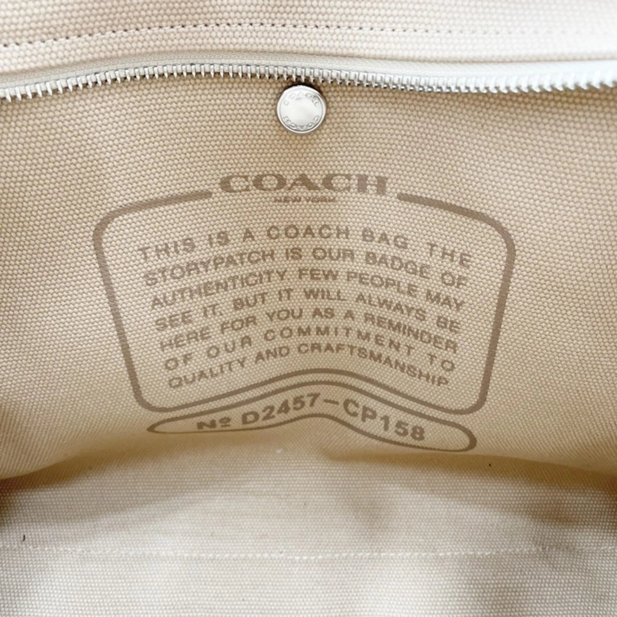 Canvas Handbag Tote Bag (Pre-Owned) - Coach - Modalova