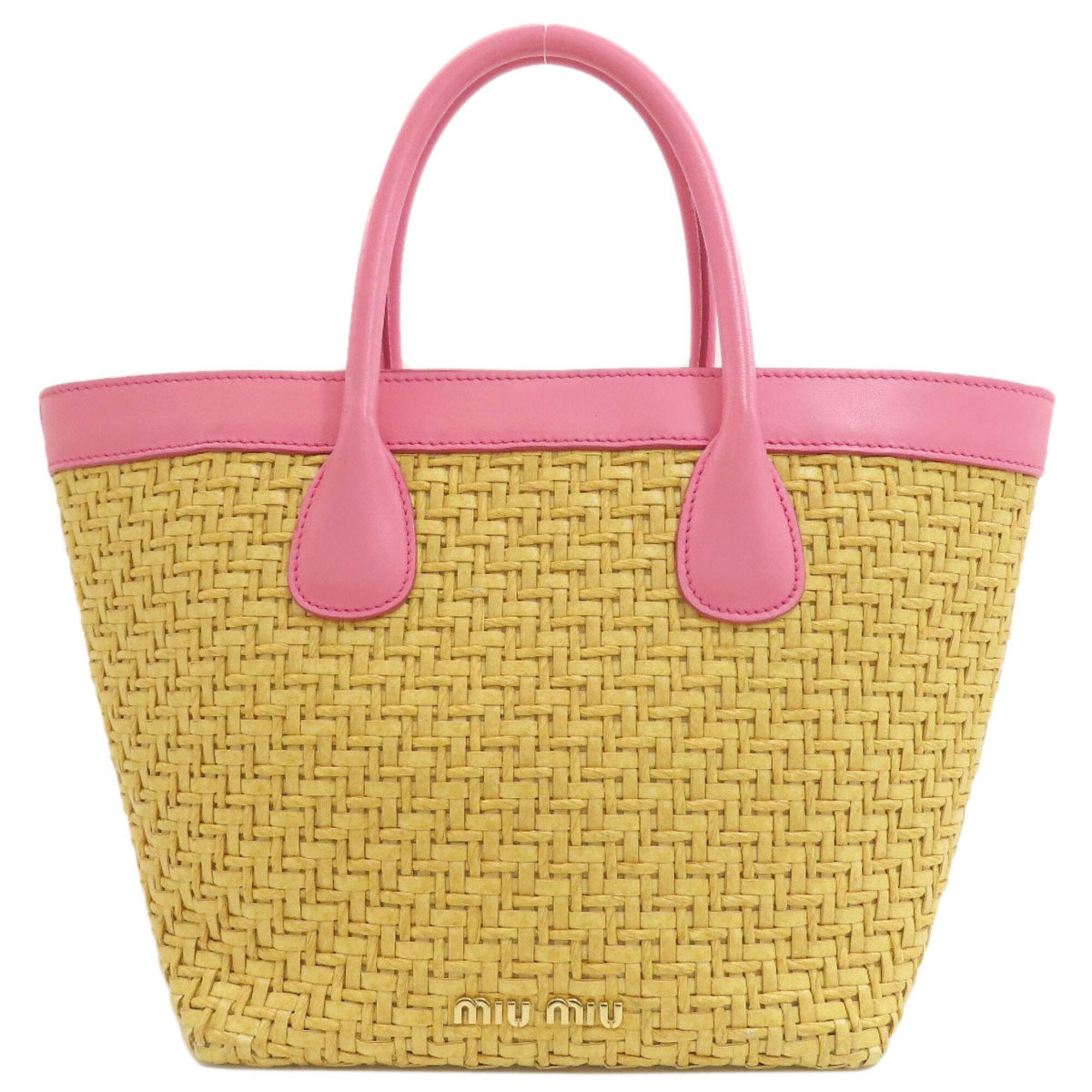 Raffia Handbag (Pre-Owned) - Miu Miu - Modalova