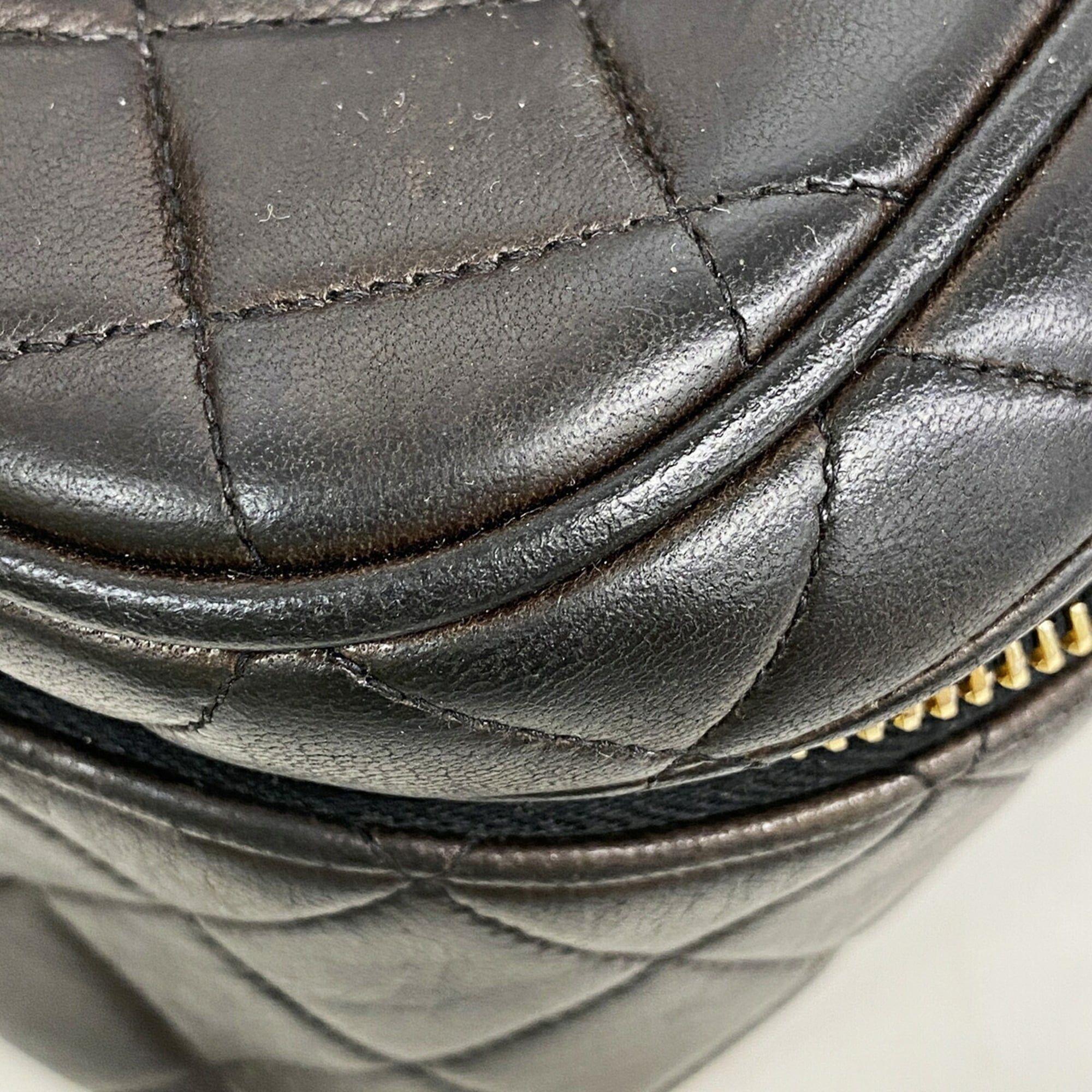 Leather Vanity Bag (Pre-Owned) - Chanel - Modalova