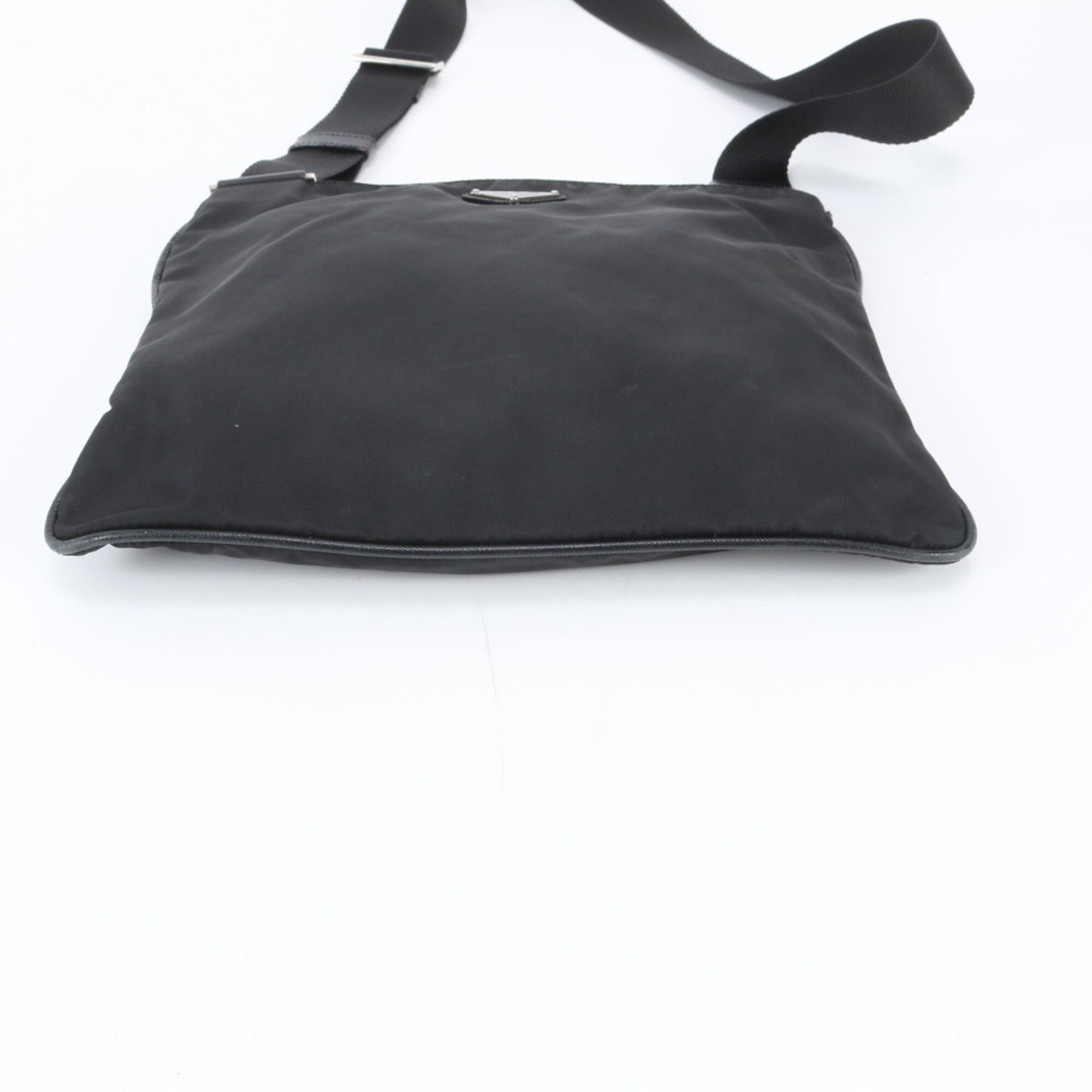 Leather Nylon Messenger Bag Shoulder Bag (Pre-Owned) - Prada - Modalova