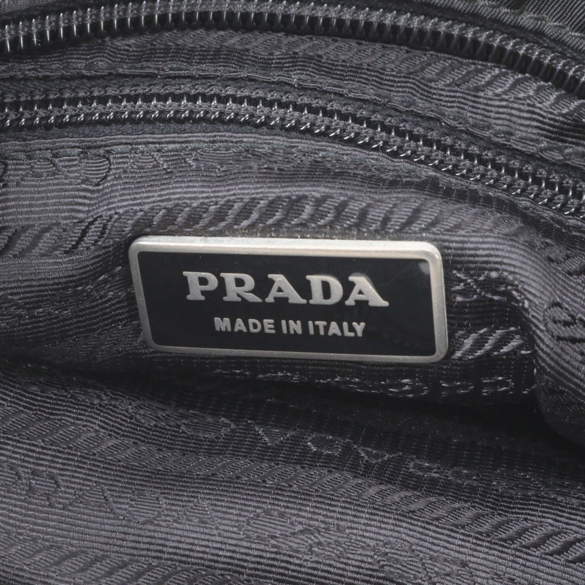 Leather Nylon Messenger Bag Shoulder Bag (Pre-Owned) - Prada - Modalova