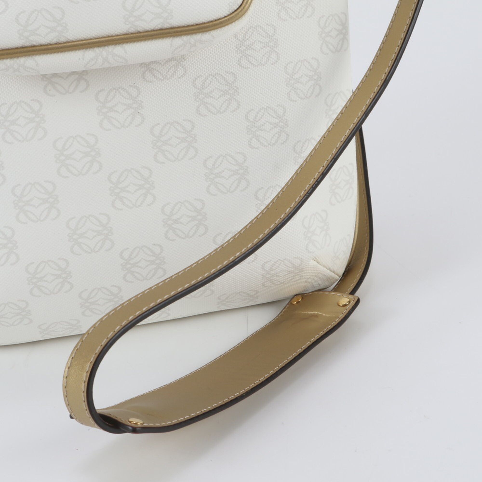 Leather Coated Canvas Handbag Shoulder Bag Tote Bag (Pre-Owned) - Loewe - Modalova