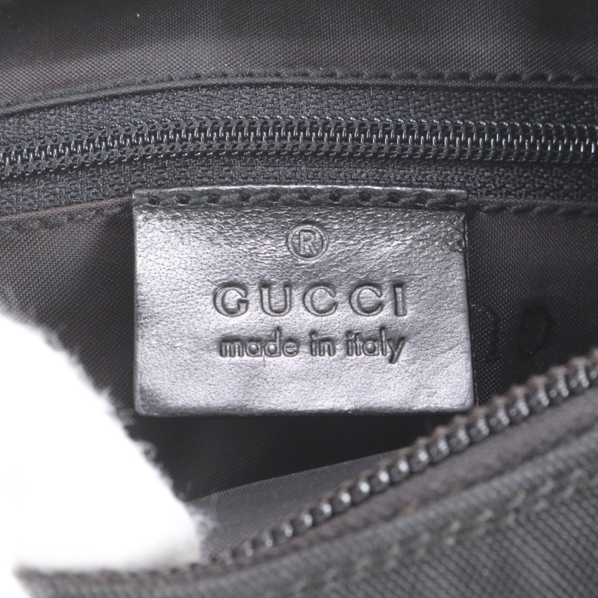 Leather Nylon Handbag Shoulder Bag (Pre-Owned) - Gucci - Modalova