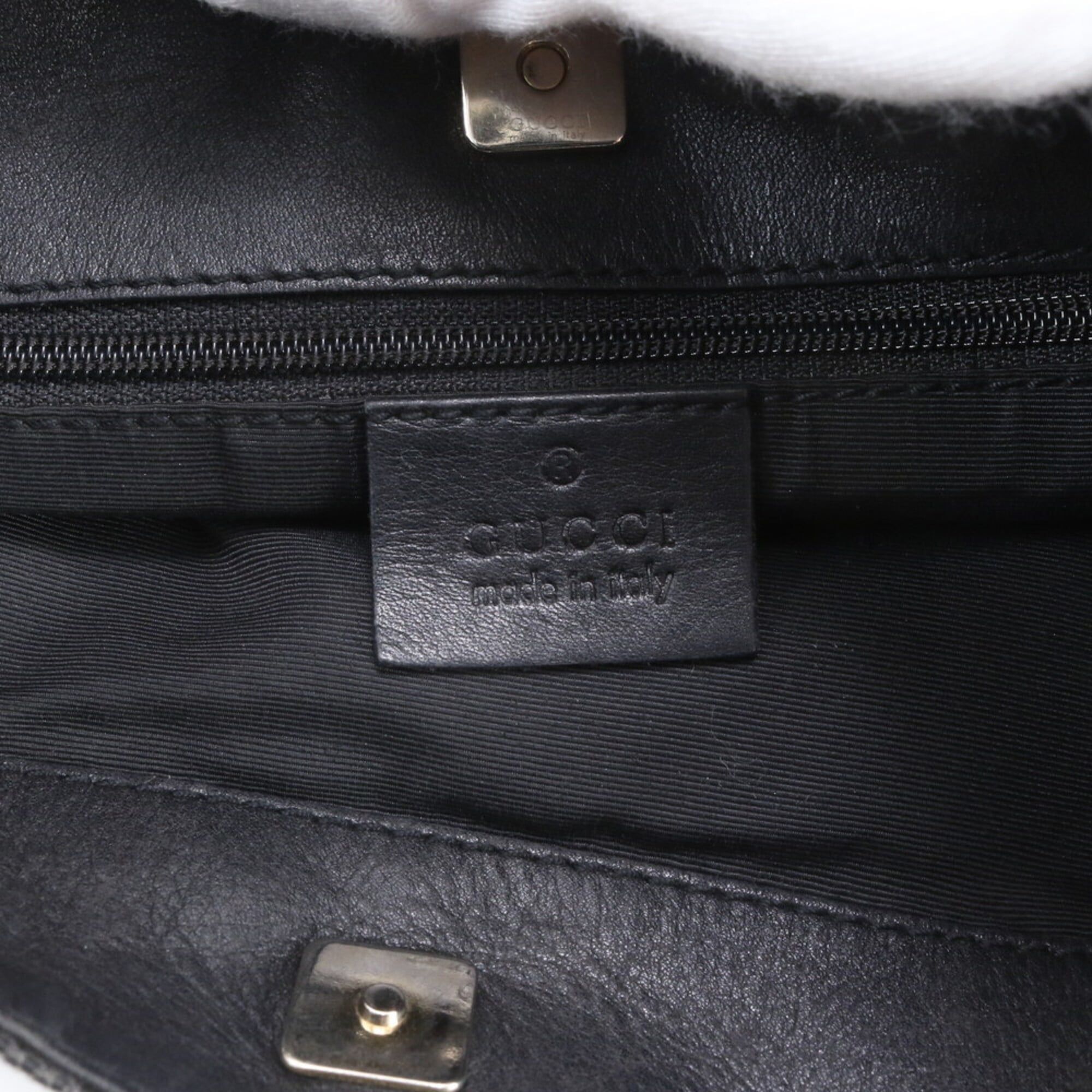 Leather Canvas Handbag Shoulder Bag (Pre-Owned) - Gucci - Modalova
