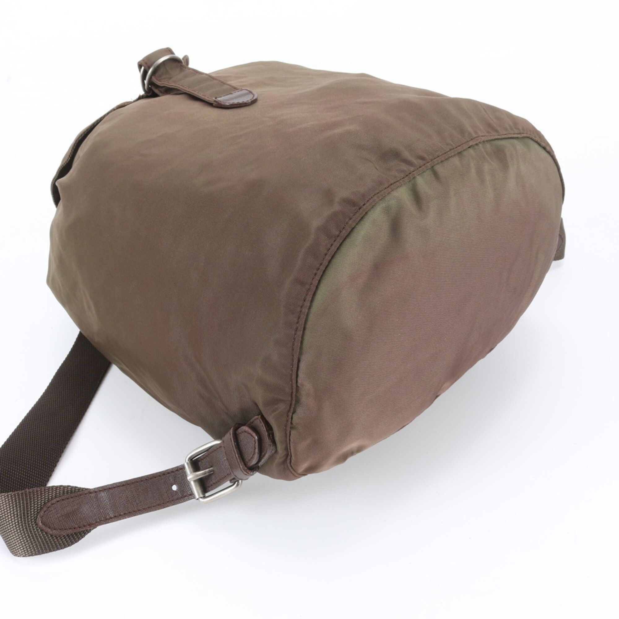 Leather Nylon Backpack (Pre-Owned) - Prada - Modalova