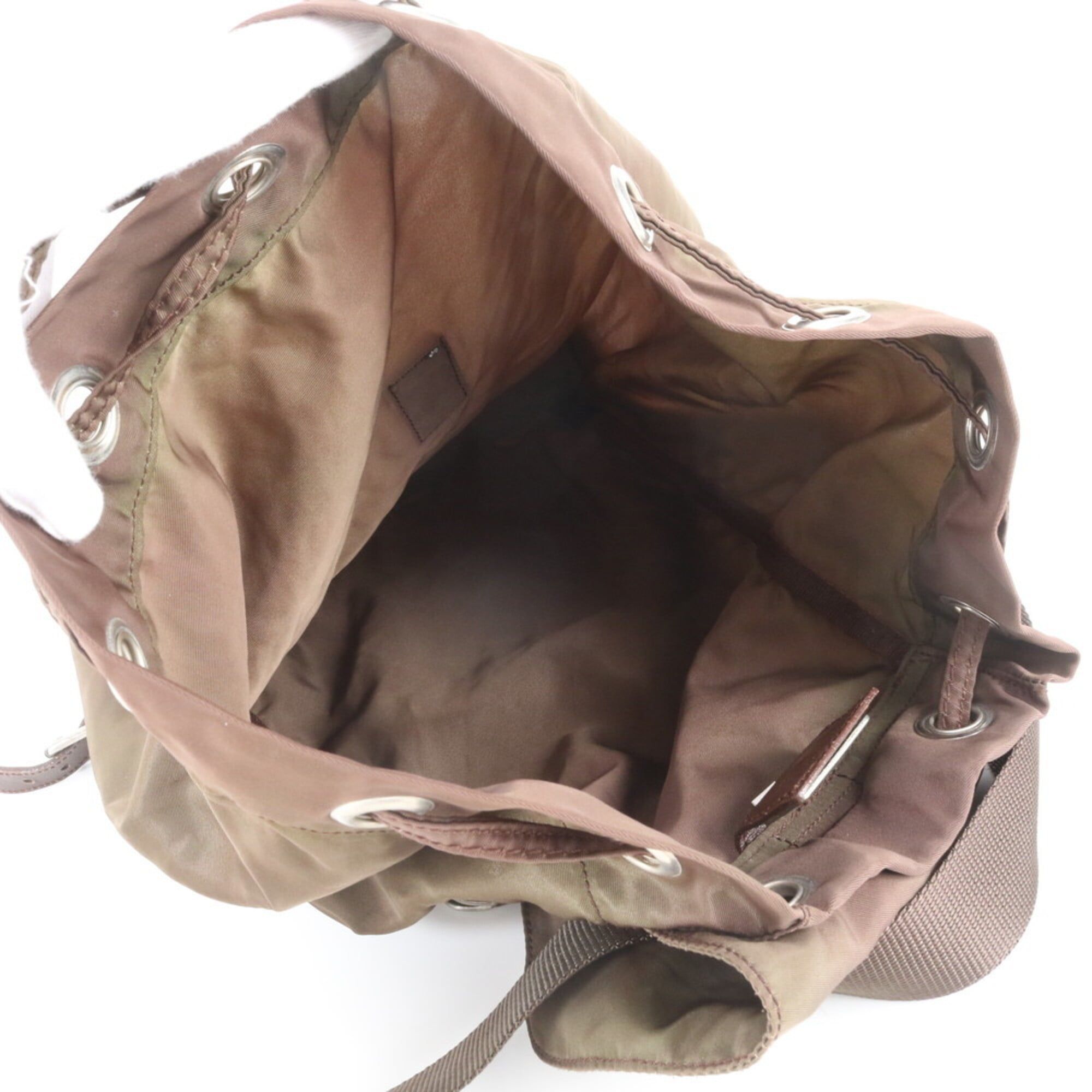 Leather Nylon Backpack (Pre-Owned) - Prada - Modalova