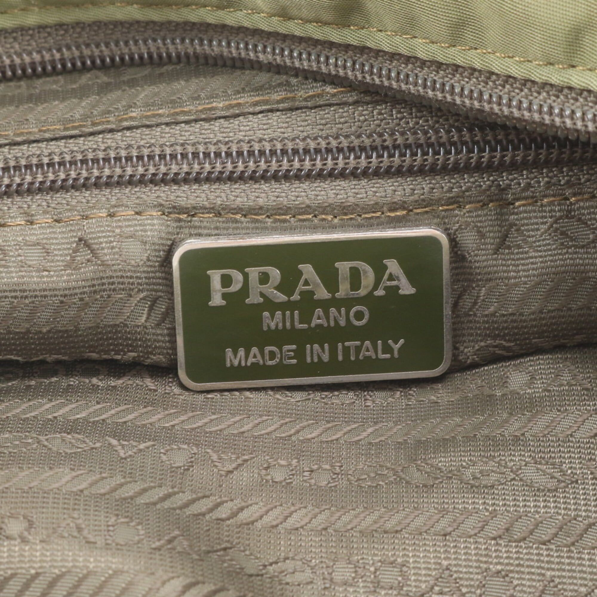 Leather Nylon Messenger Bag Shoulder Bag (Pre-Owned) - Prada - Modalova
