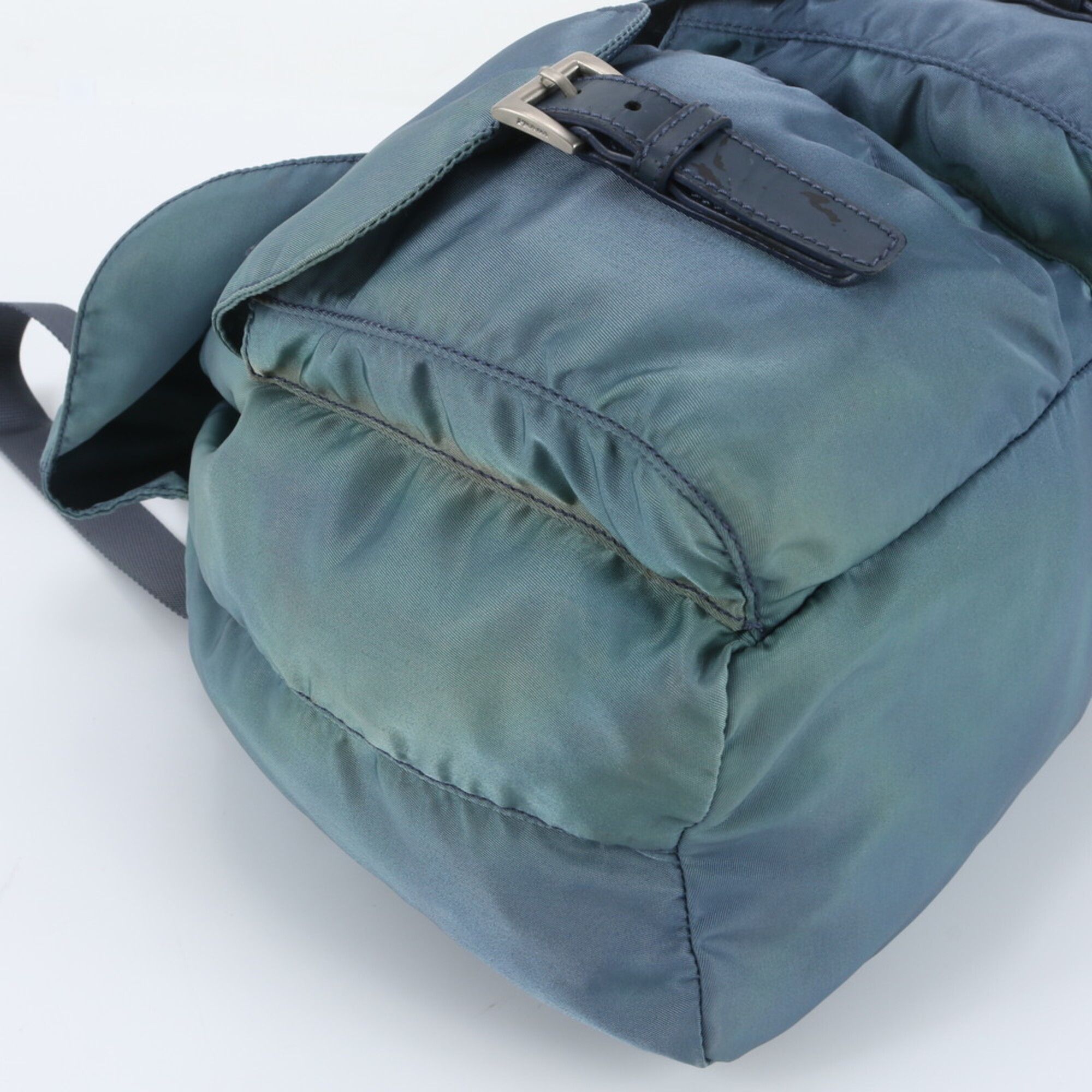 Leather Nylon Backpack Shoulder Bag (Pre-Owned) - Prada - Modalova