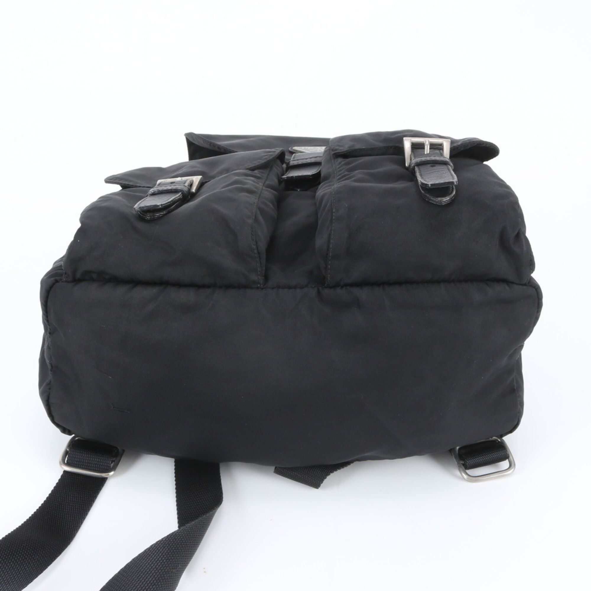 Leather Nylon Backpack (Pre-Owned) - Prada - Modalova