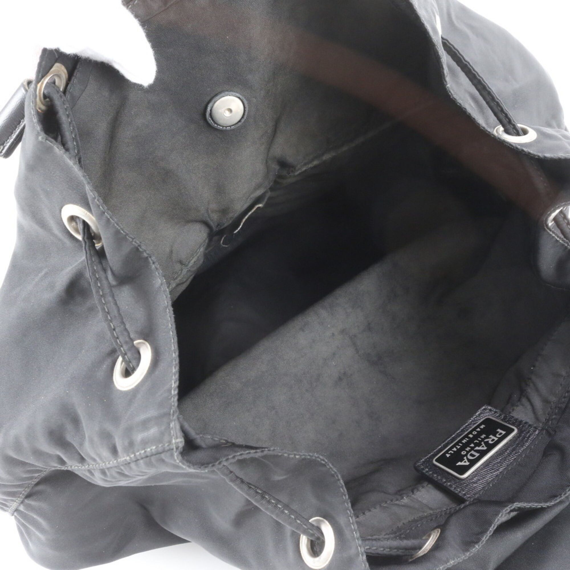 Leather Nylon Backpack (Pre-Owned) - Prada - Modalova