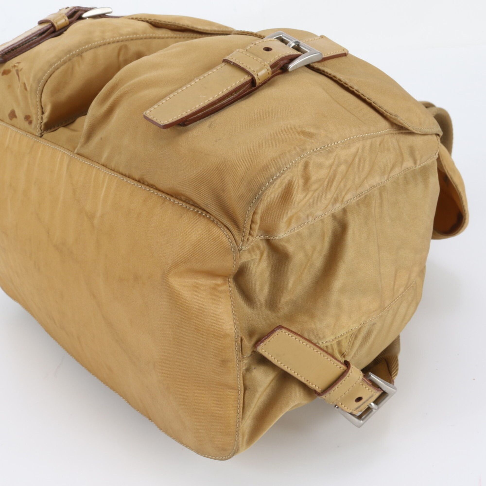 Leather Nylon Backpack Shoulder Bag (Pre-Owned) - Prada - Modalova