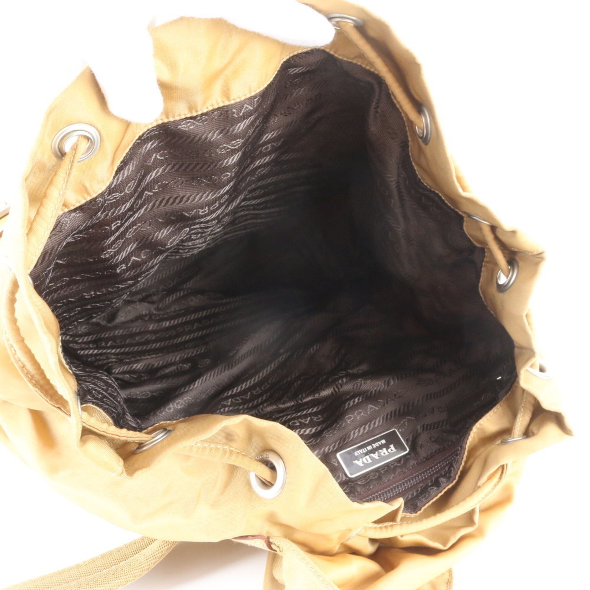 Leather Nylon Backpack Shoulder Bag (Pre-Owned) - Prada - Modalova