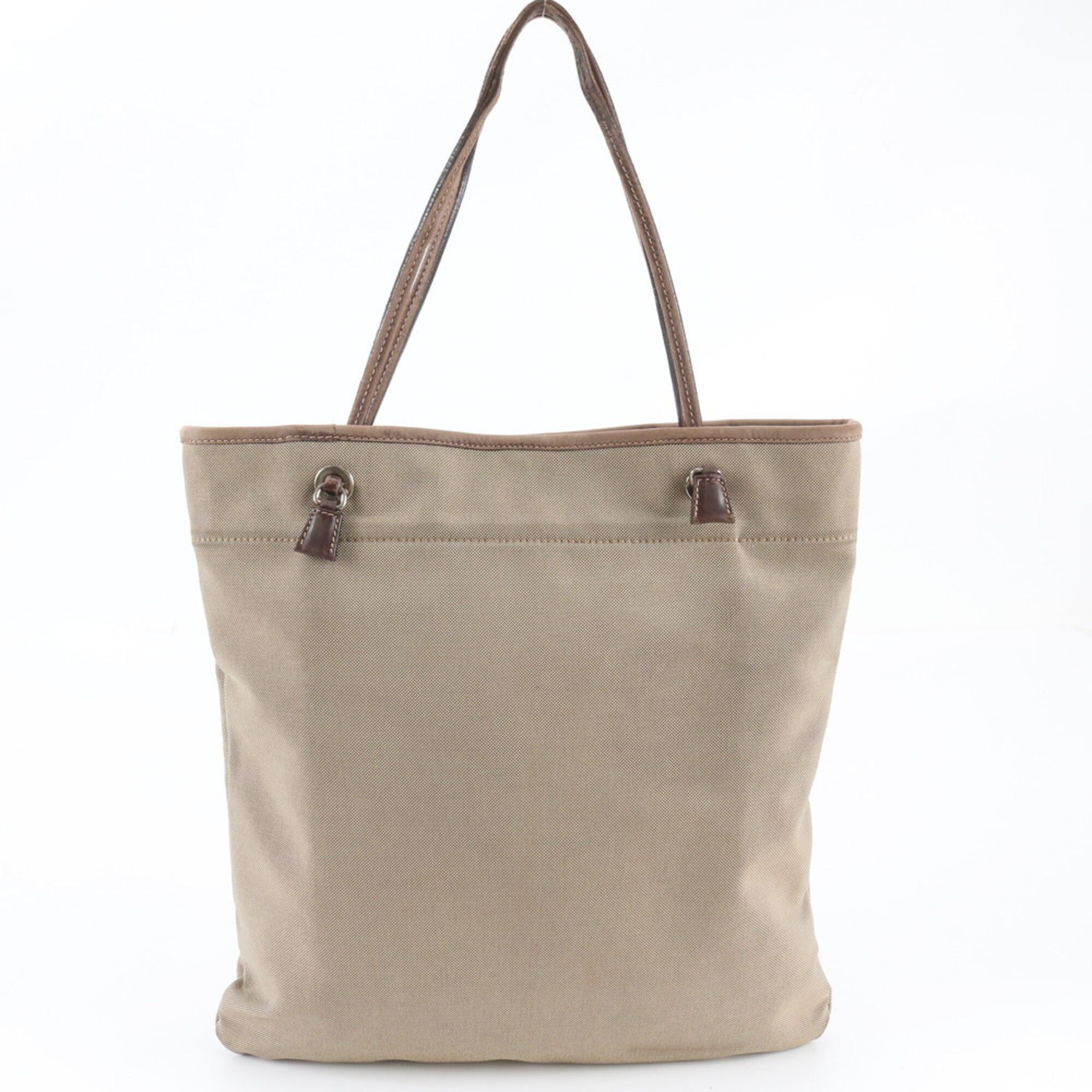 Leather Canvas Handbag Shoulder Bag Tote Bag (Pre-Owned) - Prada - Modalova