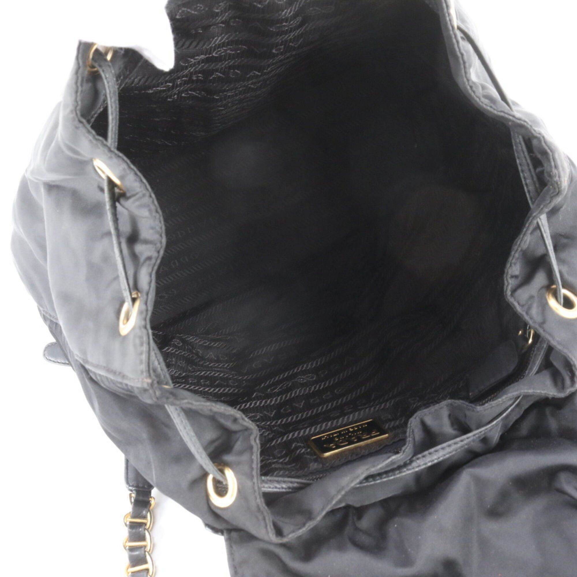 Leather Nylon Backpack (Pre-Owned) - Prada - Modalova