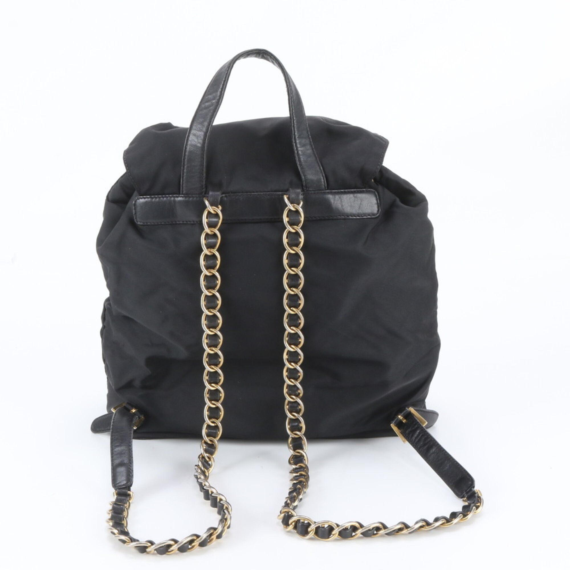 Leather Nylon Backpack (Pre-Owned) - Prada - Modalova