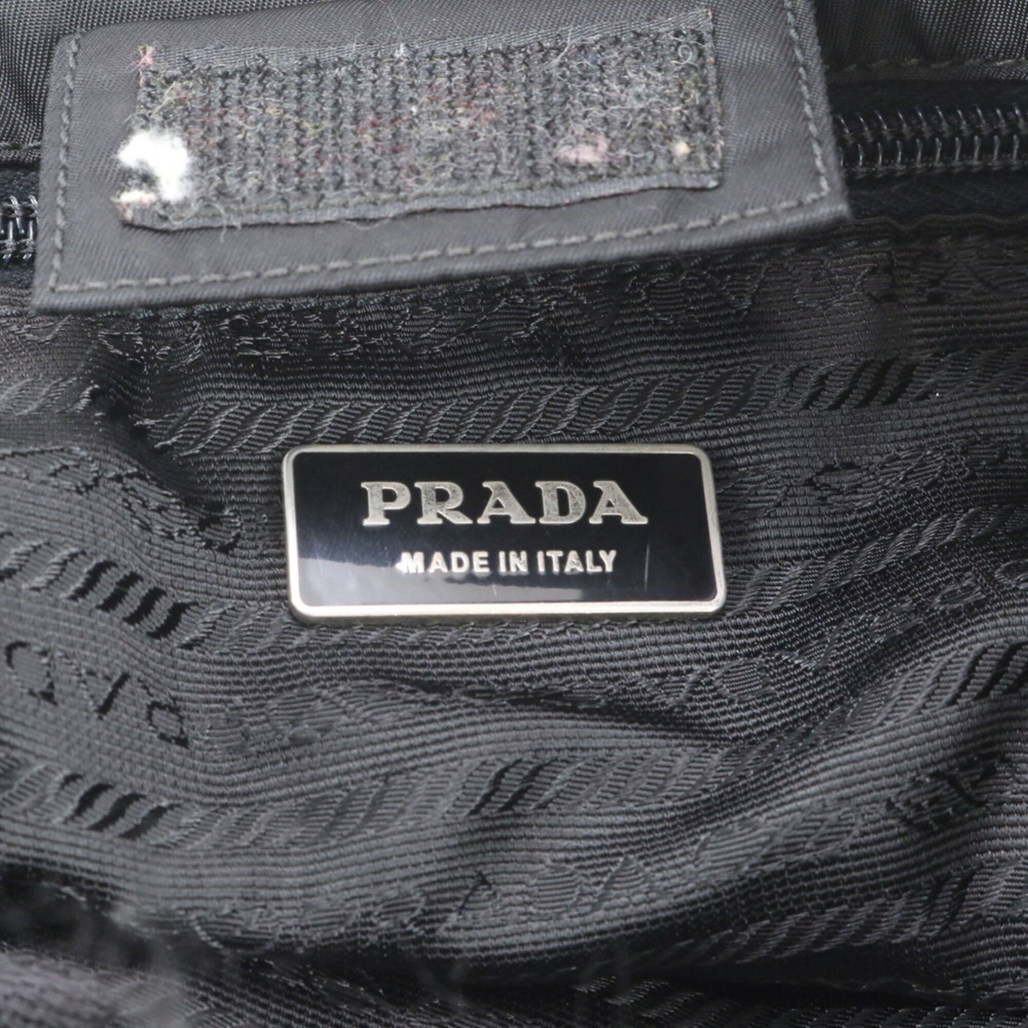 Leather Nylon Shoulder Bag Tote Bag (Pre-Owned) - Prada - Modalova