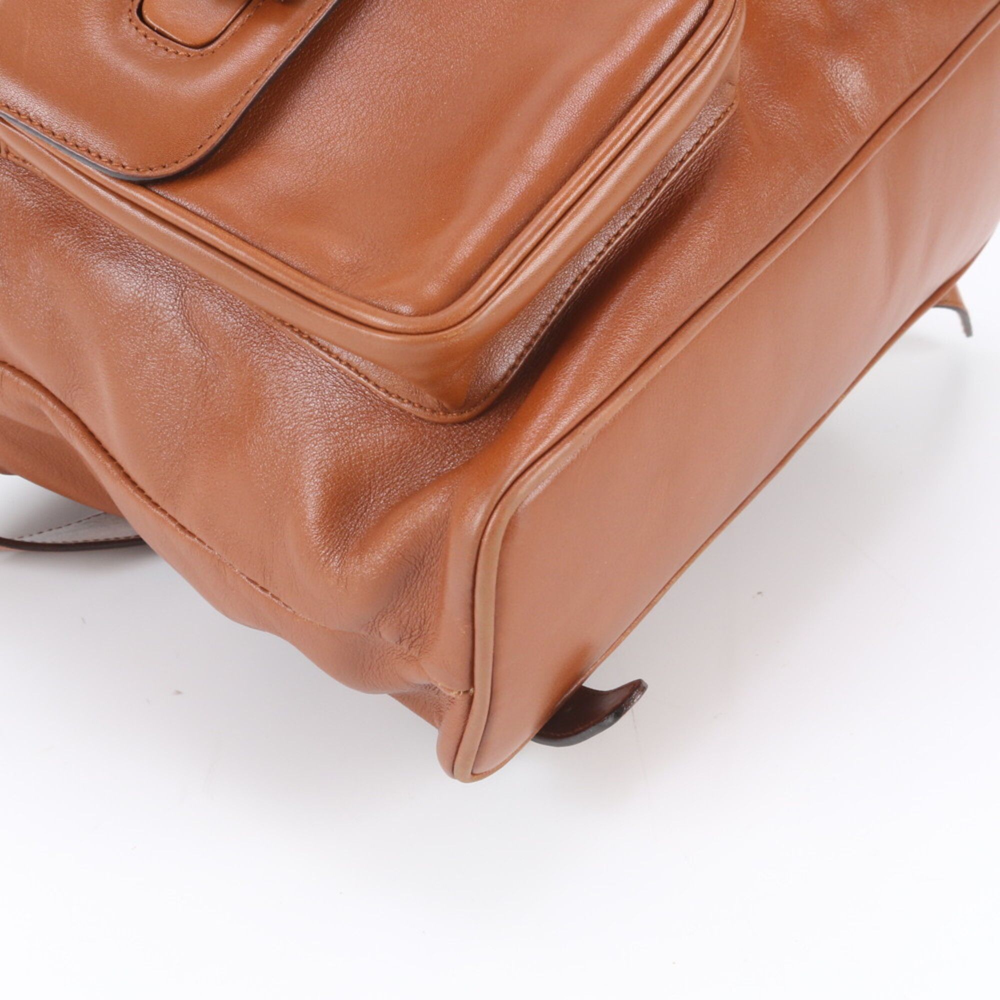 Leather Backpack (Pre-Owned) - Gucci - Modalova