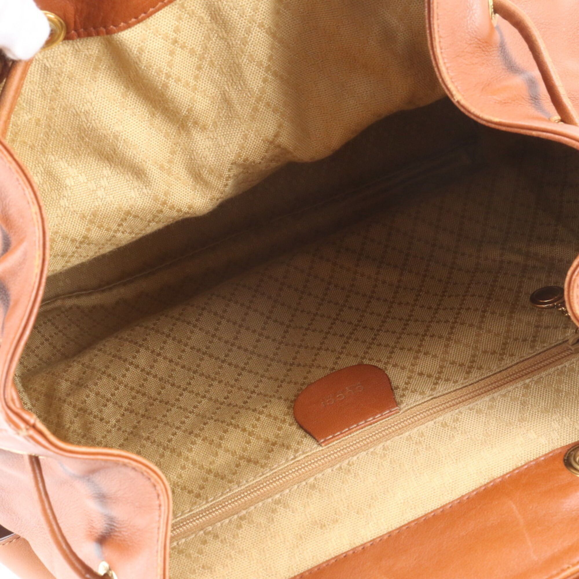 Leather Backpack (Pre-Owned) - Gucci - Modalova