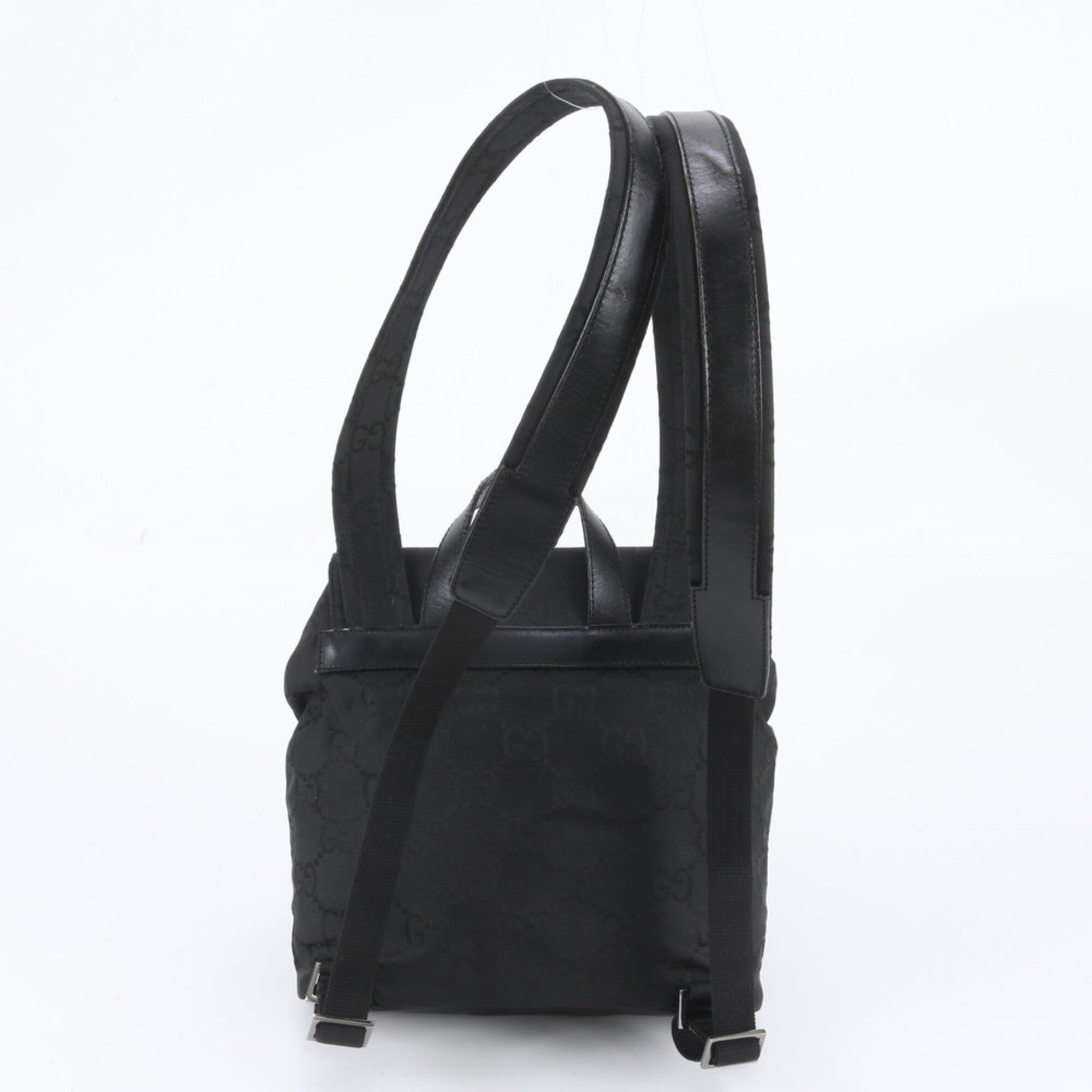 Leather Nylon Backpack Shoulder Bag (Pre-Owned) - Gucci - Modalova